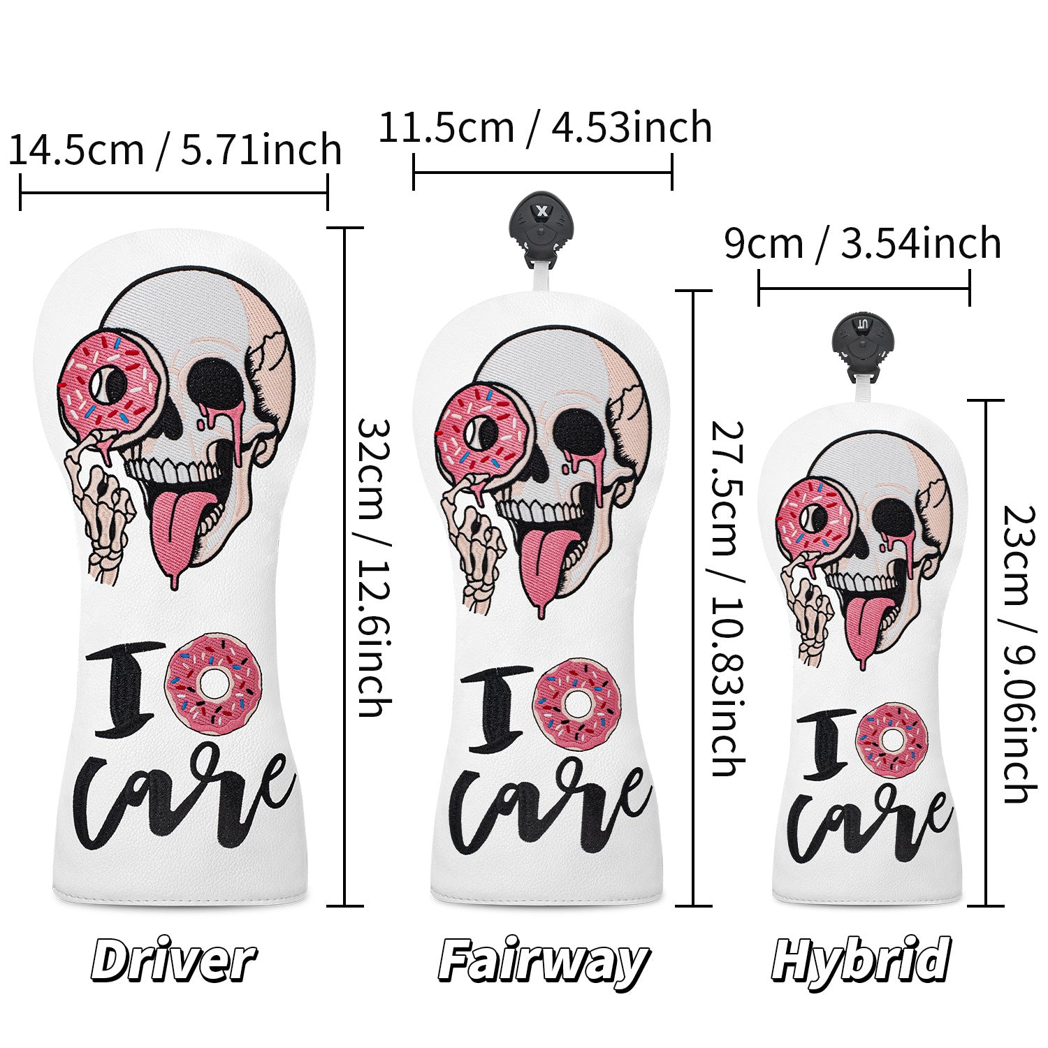 Funny Skull Golf Club Head Covers