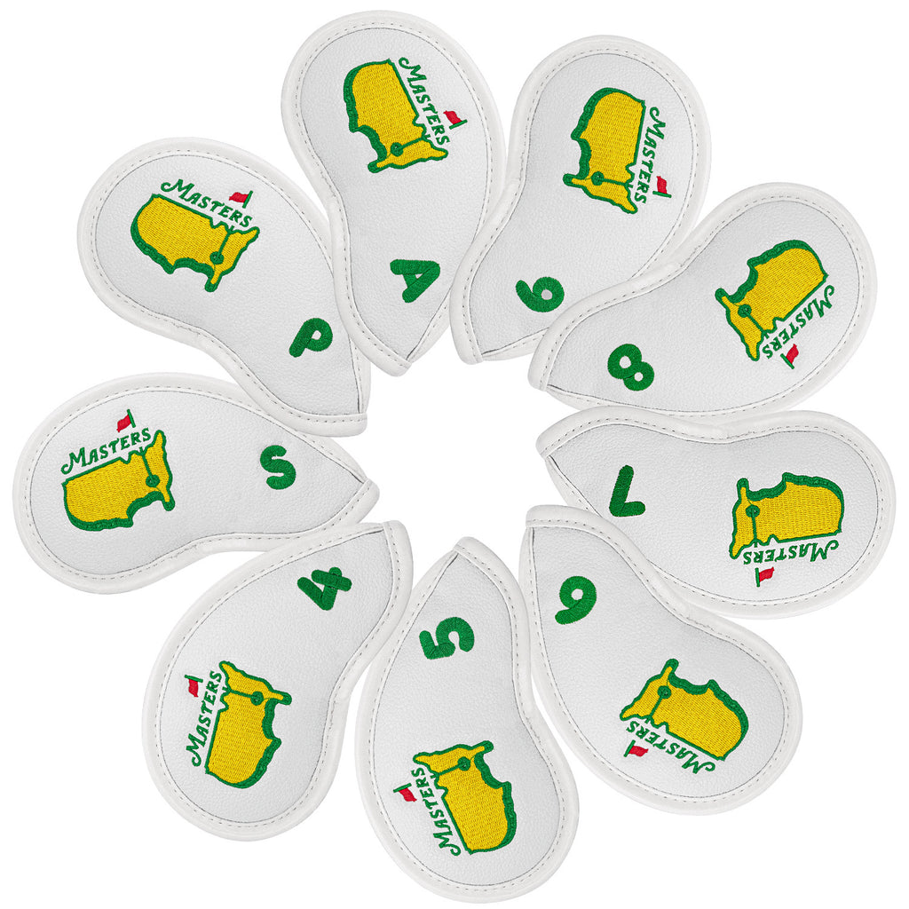 Tournament-Exclusive Golf Iron Club Head Covers Headcovers Set Designed to fit All Brands