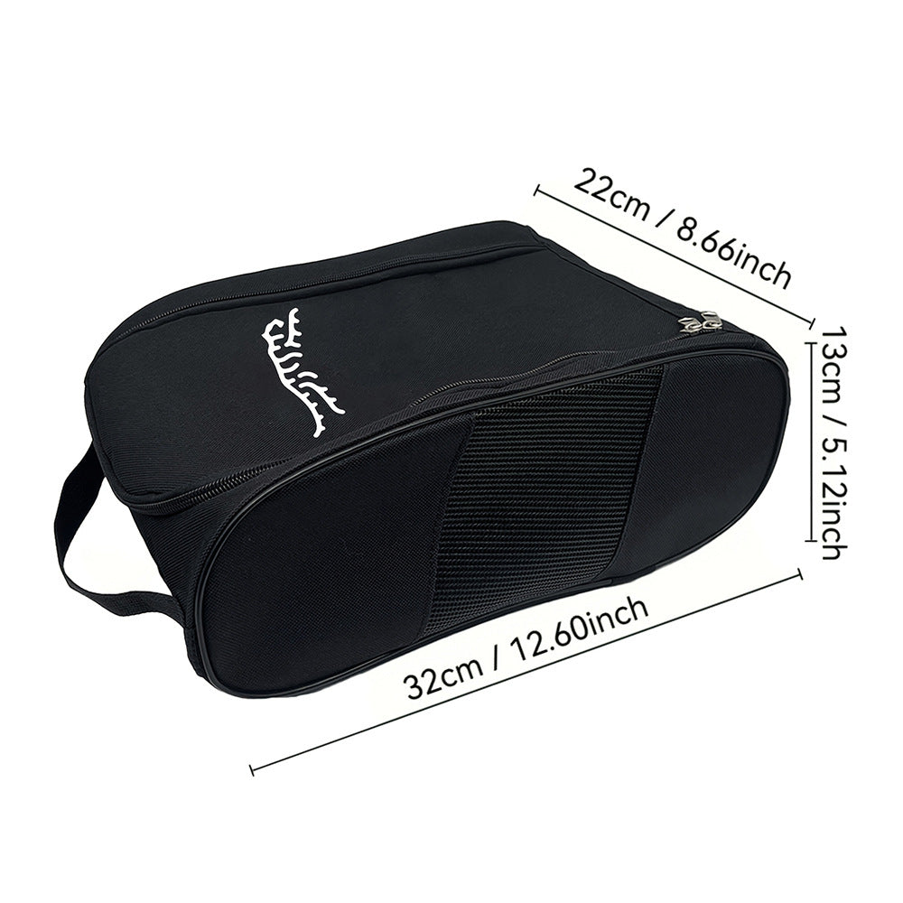 Tiger Pattern Portable Handbag Golf Shoe Bag Breathable Handbag
