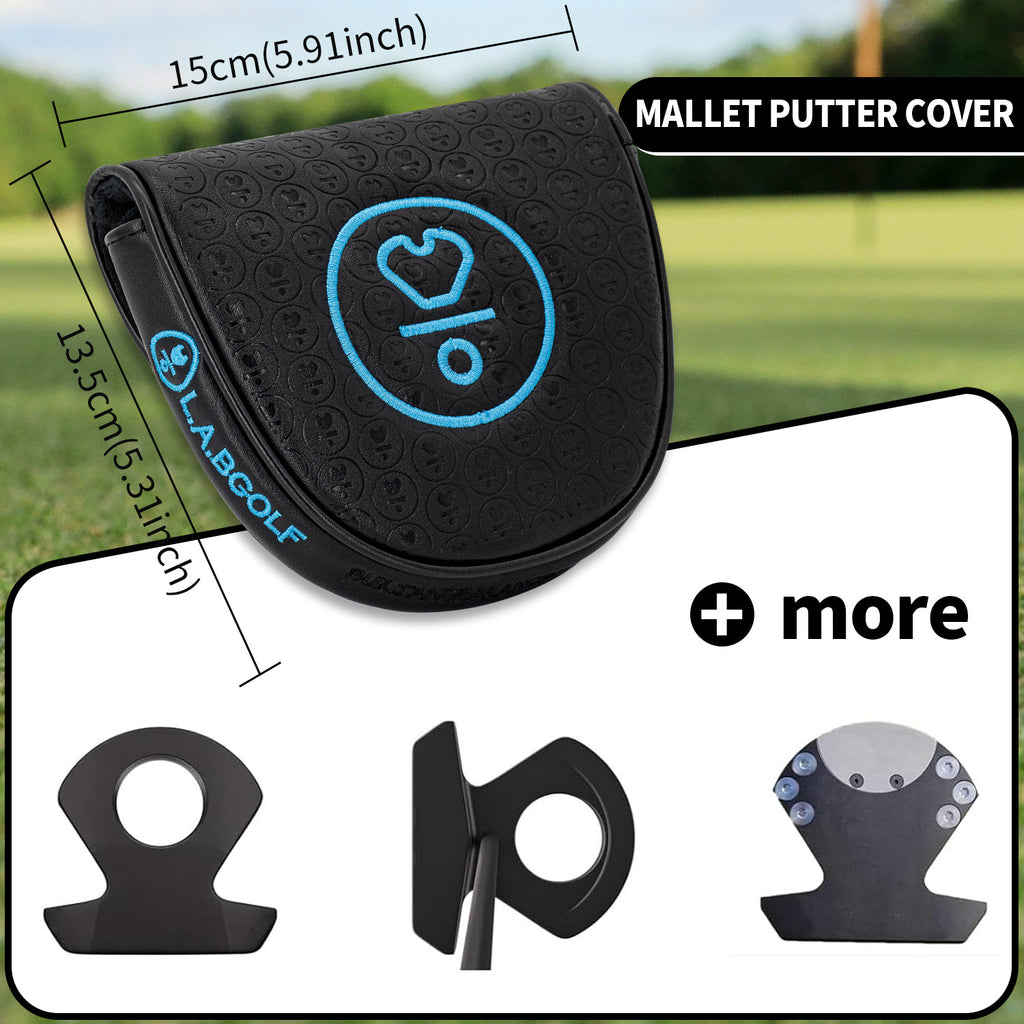Unique symbol-themed custom golf putter covers