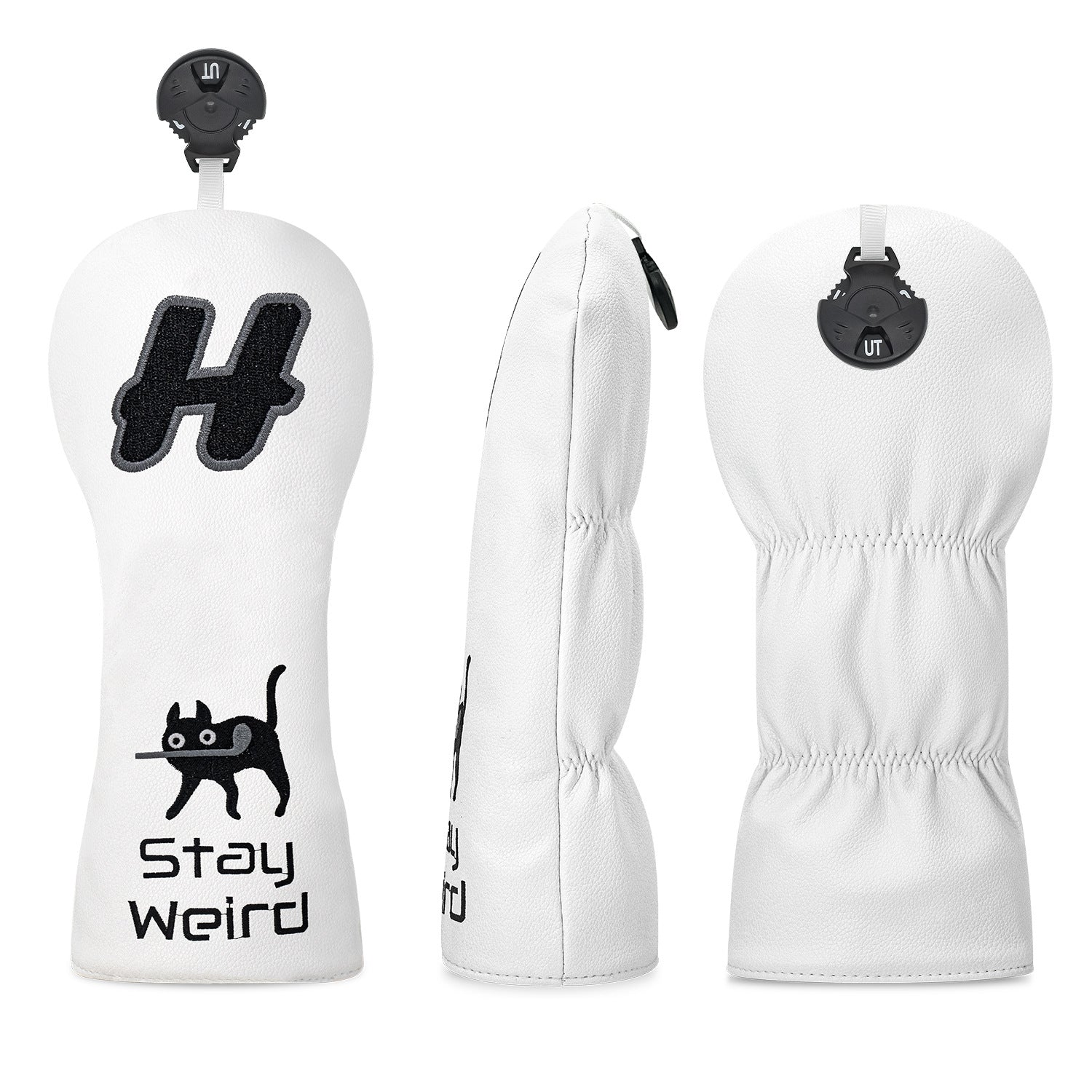 Fun Cat Golf Head Covers Premium PU Leather