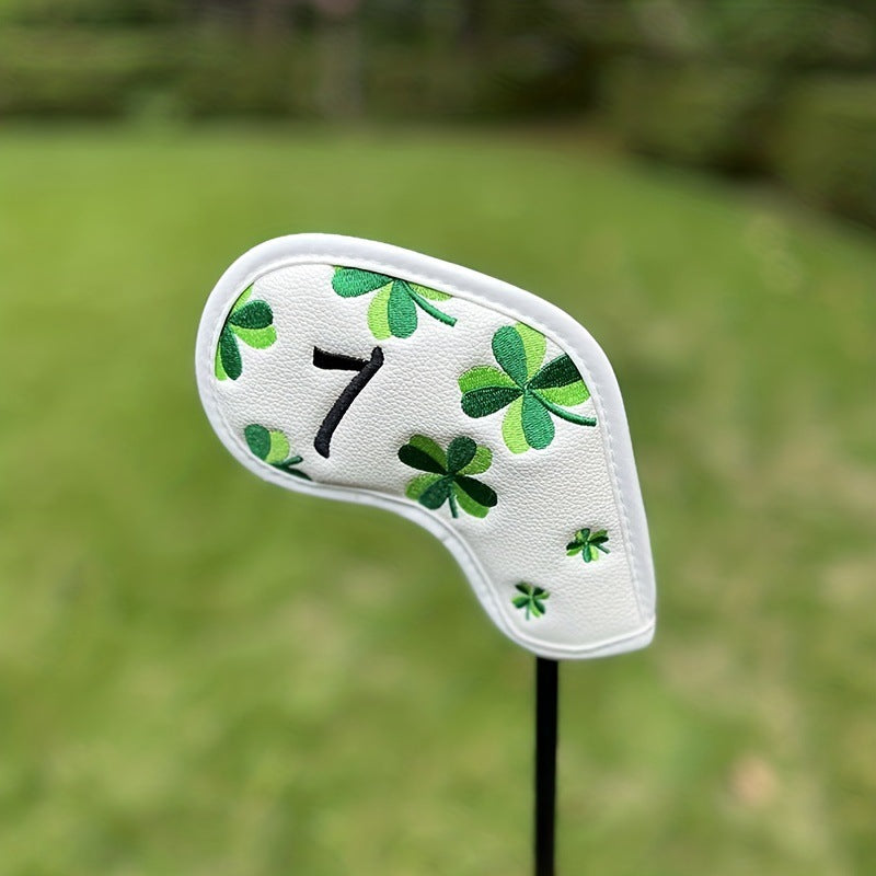 Four-Leaf Clover Embroidered golf club iron covers