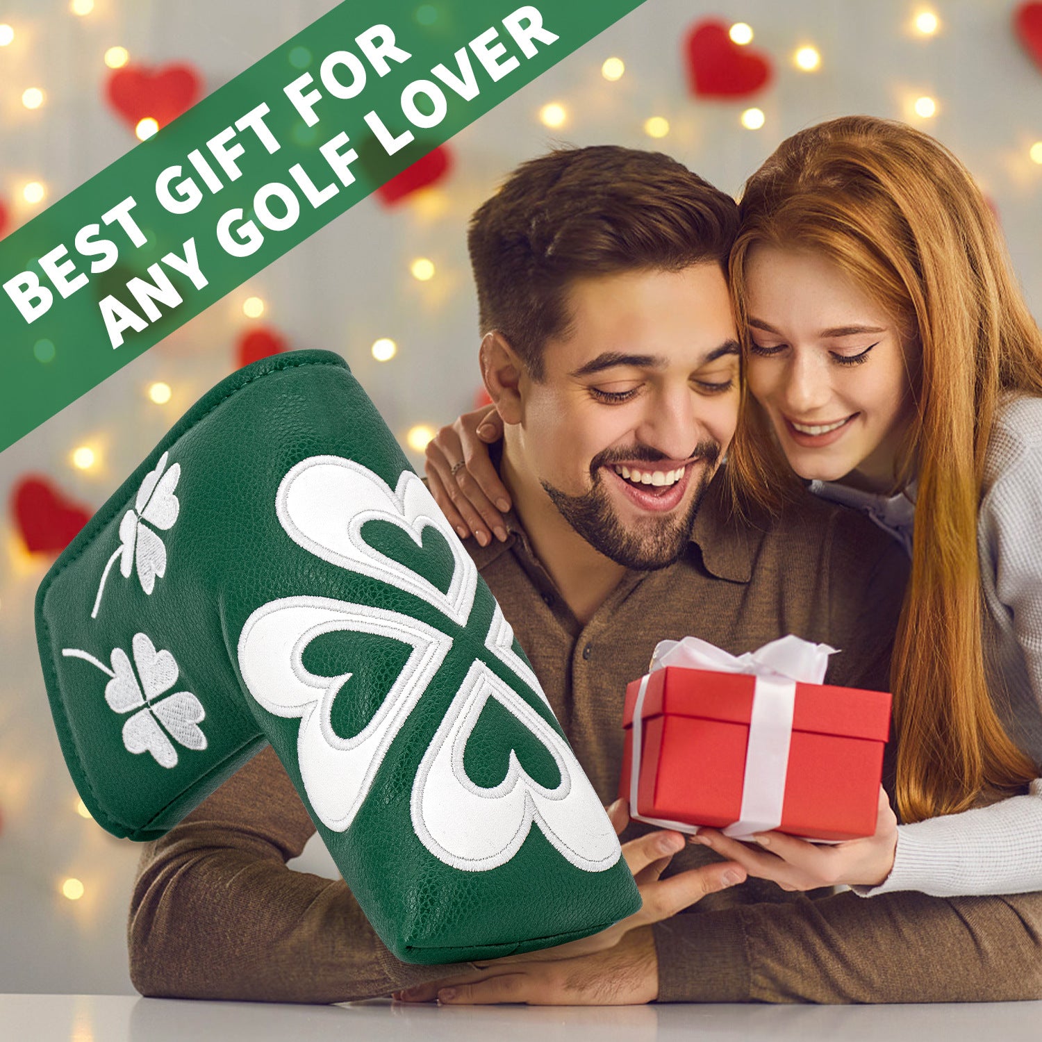 Green embroidery Blade Putter Cover