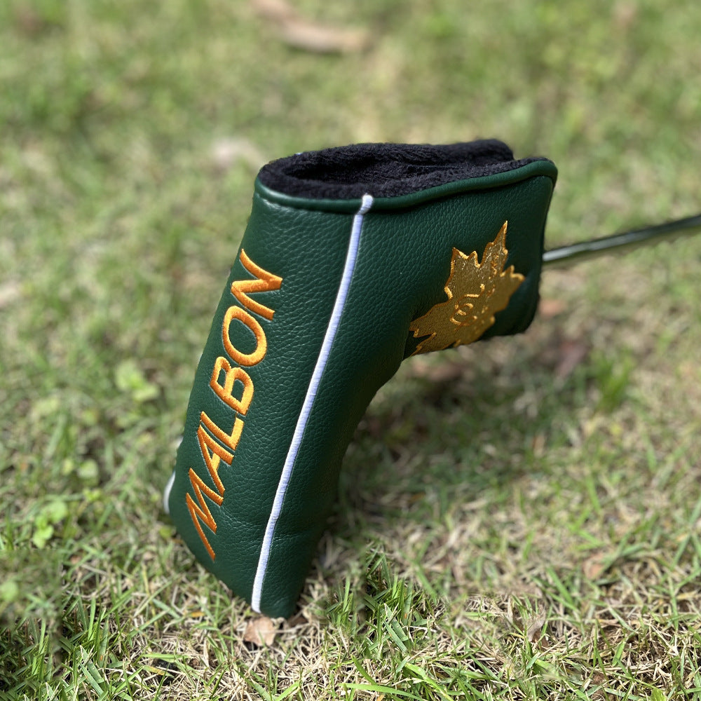 New Arrival Golf Headcovers Golf Club Head Covers May The Course Be with You Style Elegant Embroidery Premium Leather Driver Fairway(FW) Wood Hybrid(UT) with Number Tags, Golf Mallet Putter Cover