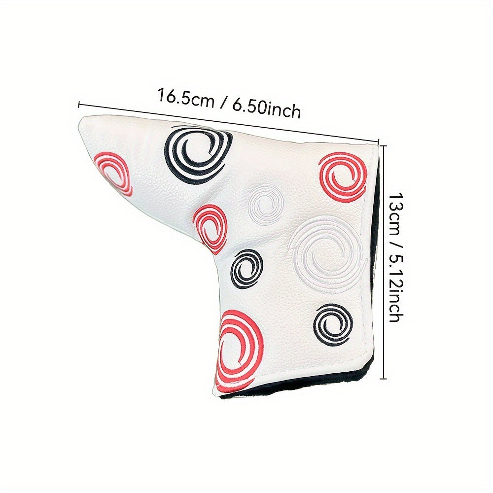 Unique semicircle embroidery blade putter cover