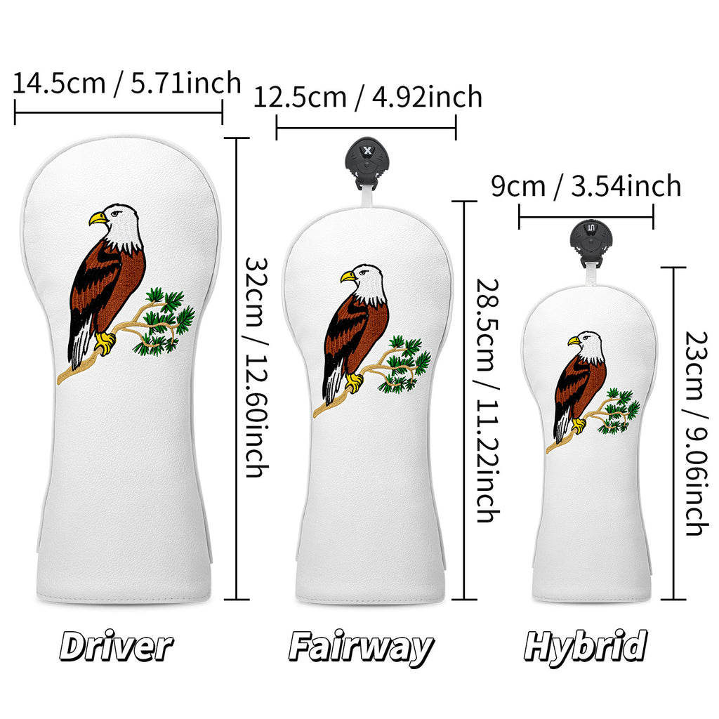 Eagle Golf Club Head Covers Premium PU Leather