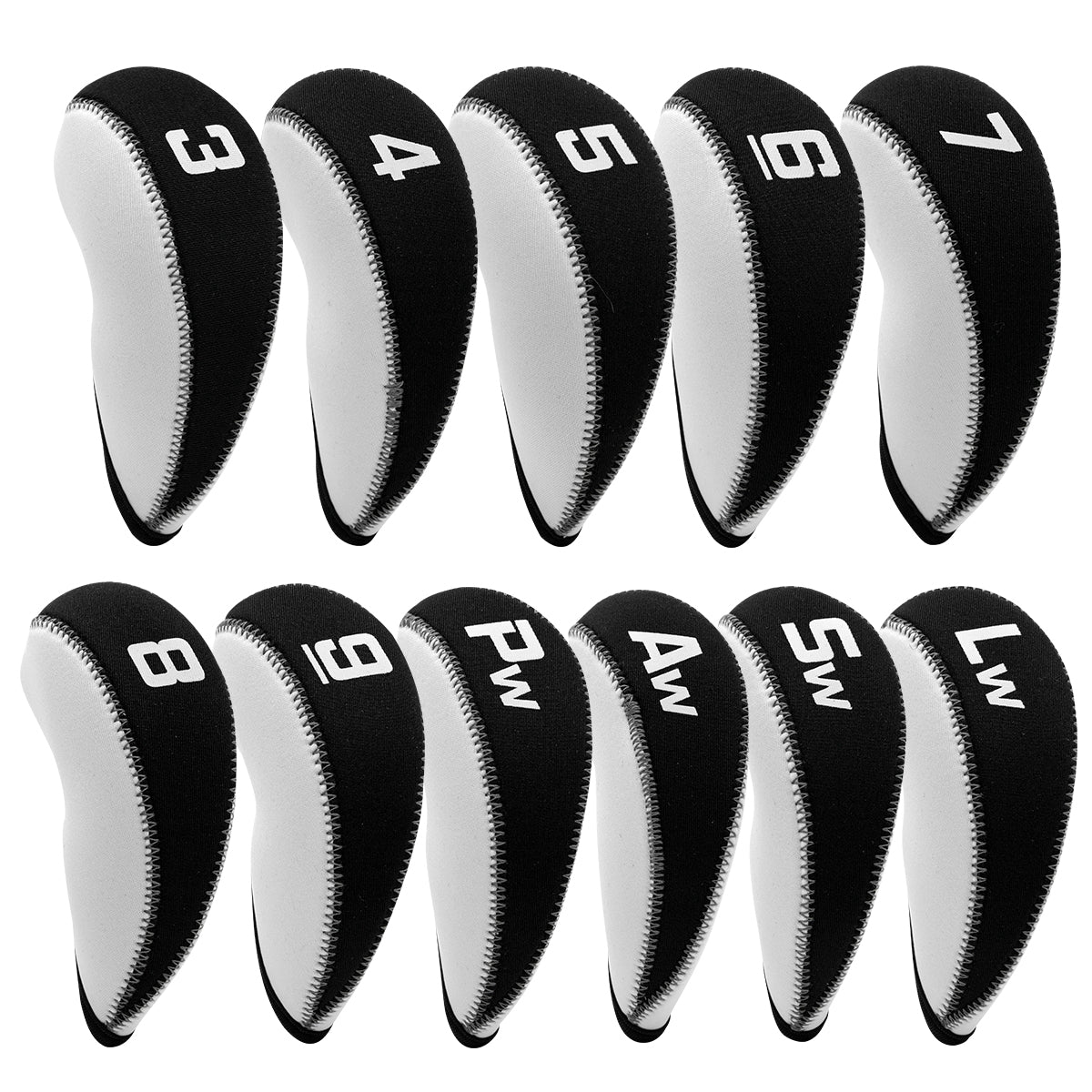 Minimalist Color-Block Design golf club iron head covers
