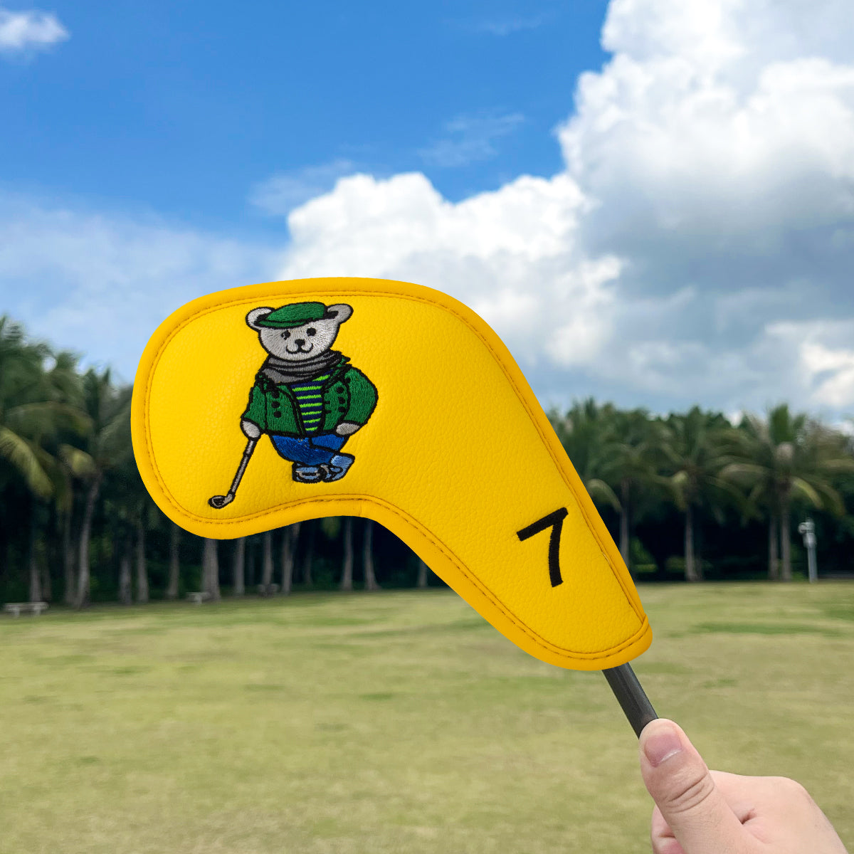 Golf Club Iron Head Covers Cartoon Bear Collection  Set of 10  Fits Most Clubs