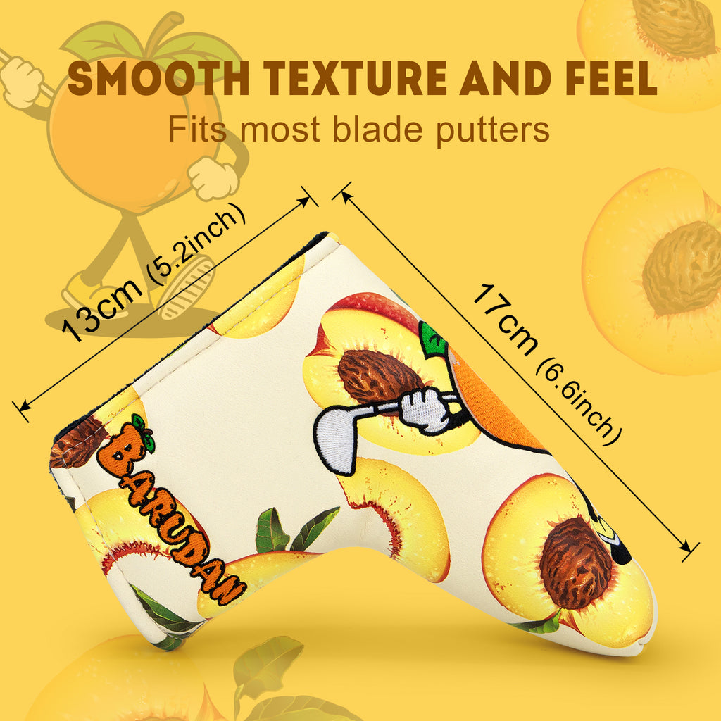 Cartoon Peach Golf Club Headcover