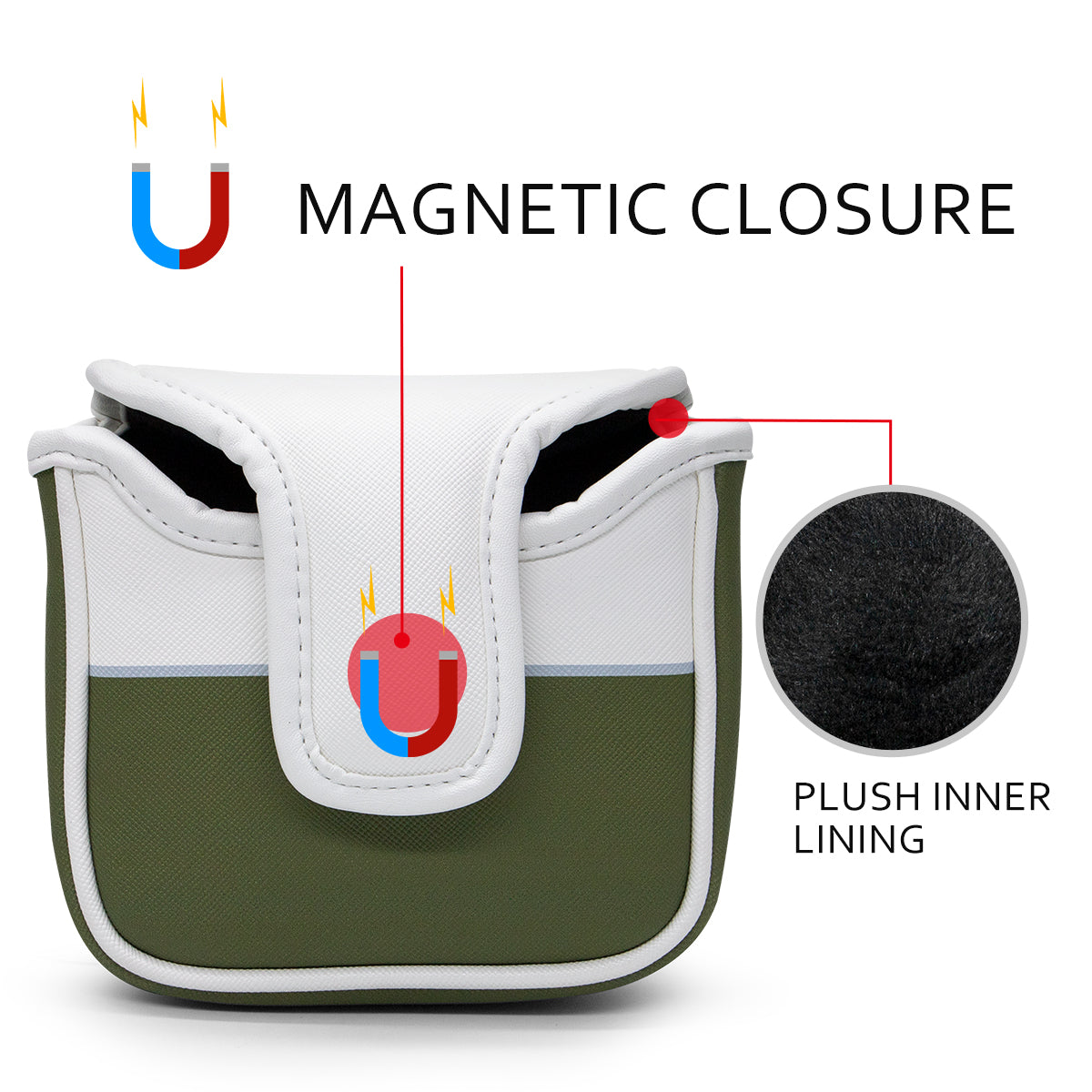 Cartoon golfer theme best putter covers