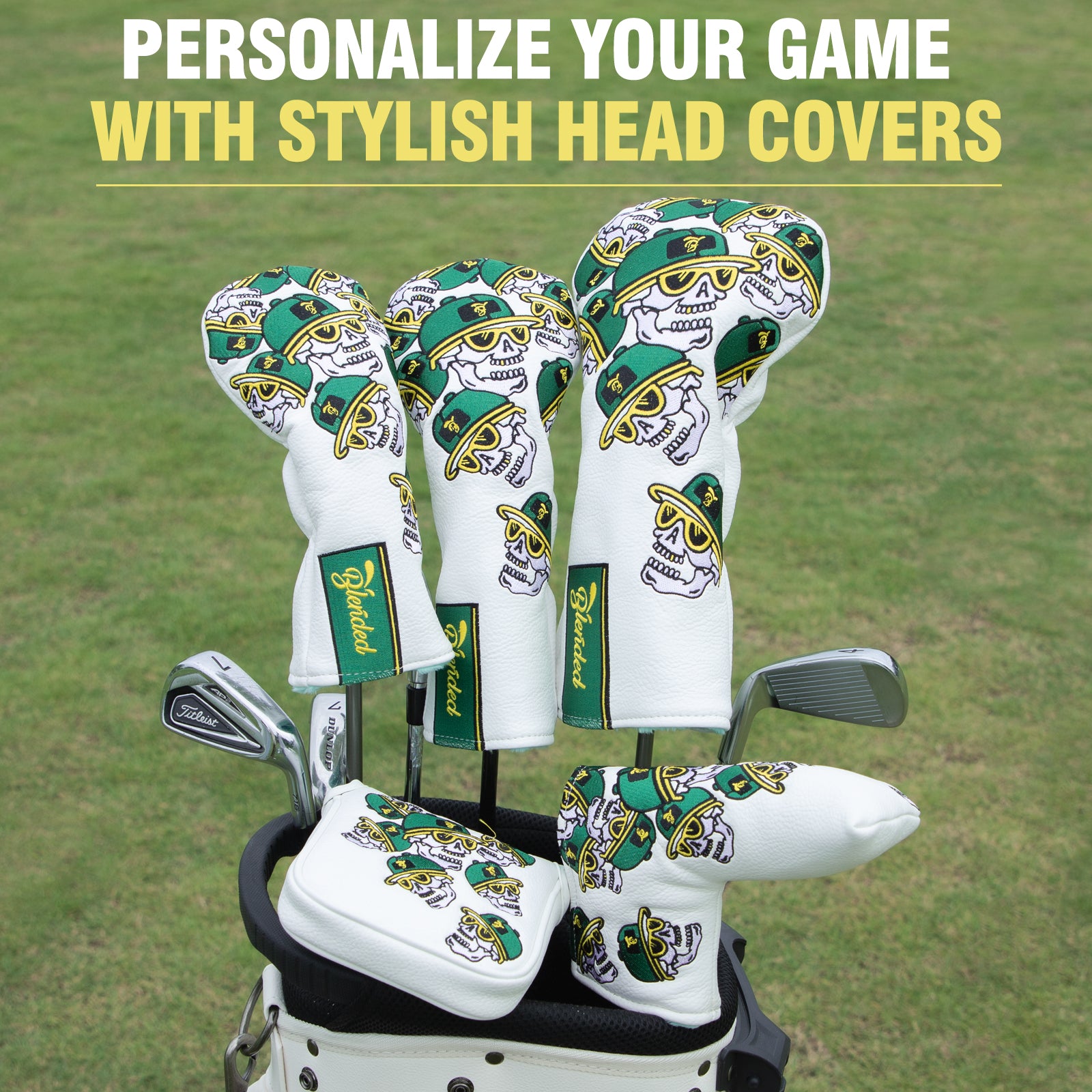Personalized Skull best blade putter covers