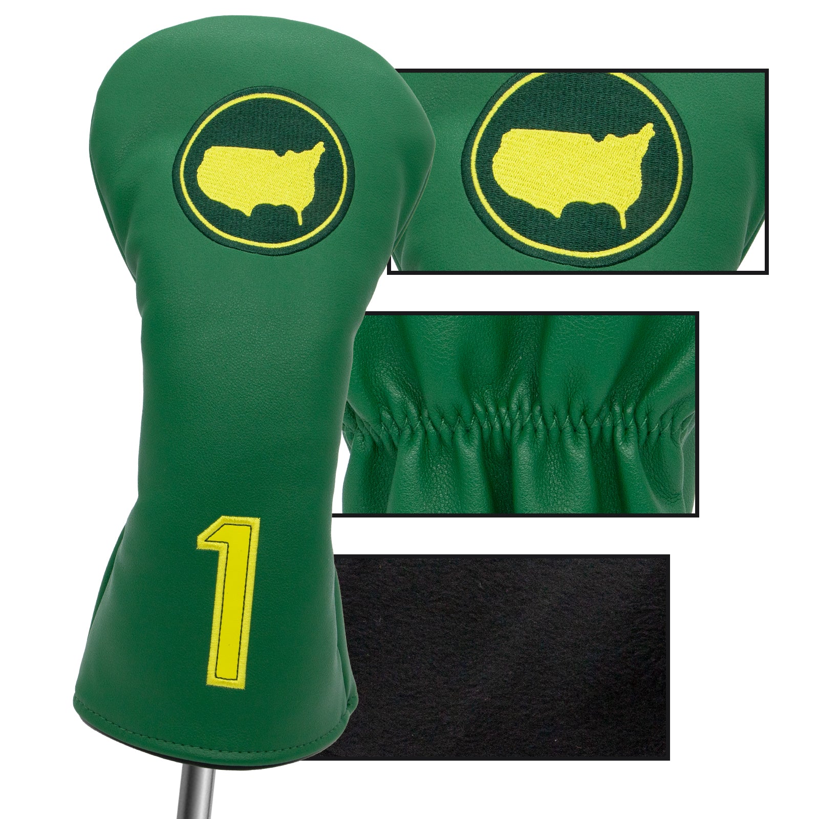 Classic Masters Style Augusta Green Golf Club Head Covers