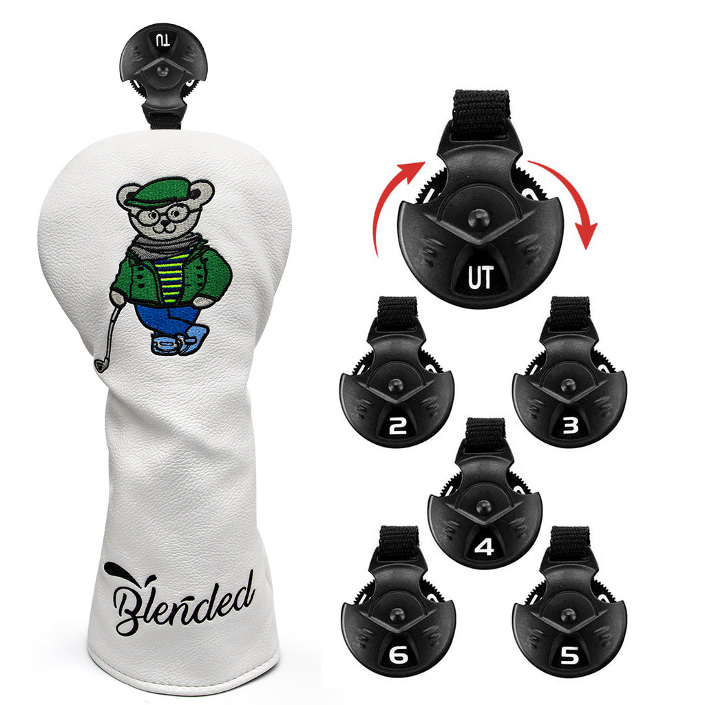 Little Bear Embroidery Funny Golf Covers Premium for All Brand