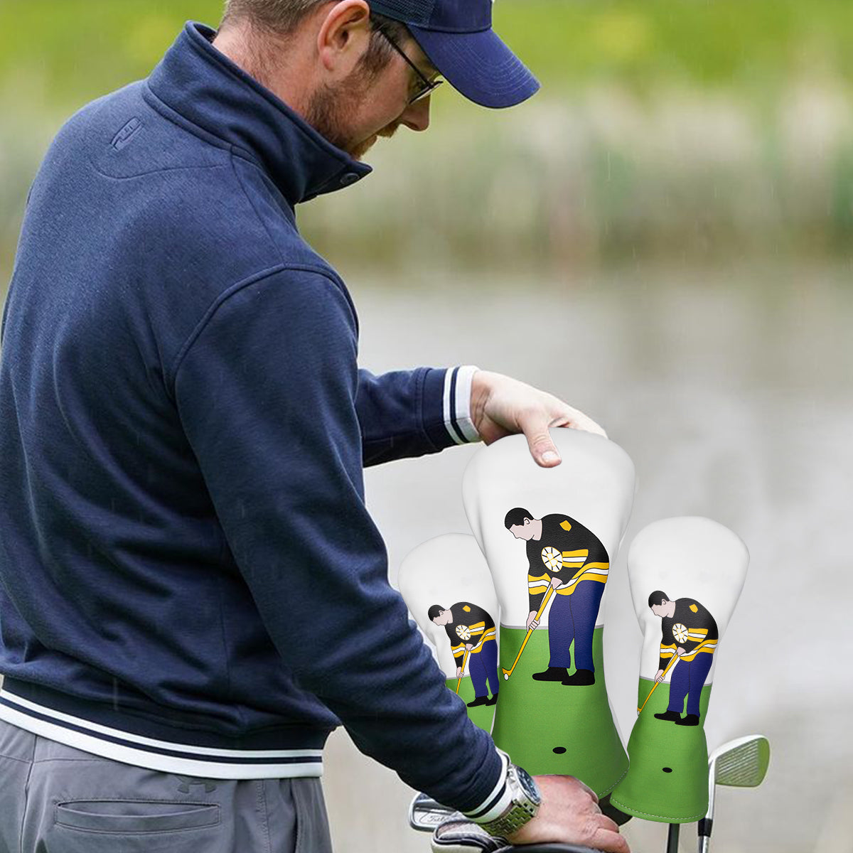 Cartoon Character Just Tap IT IN Funny Club Head Covers