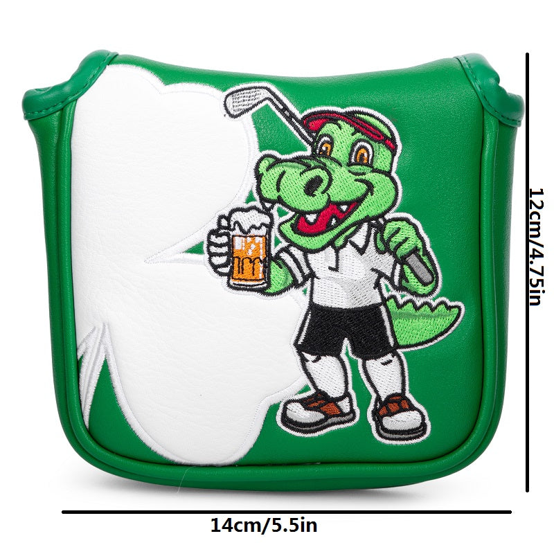 Crocodile cartoon theme golf putter headcovers