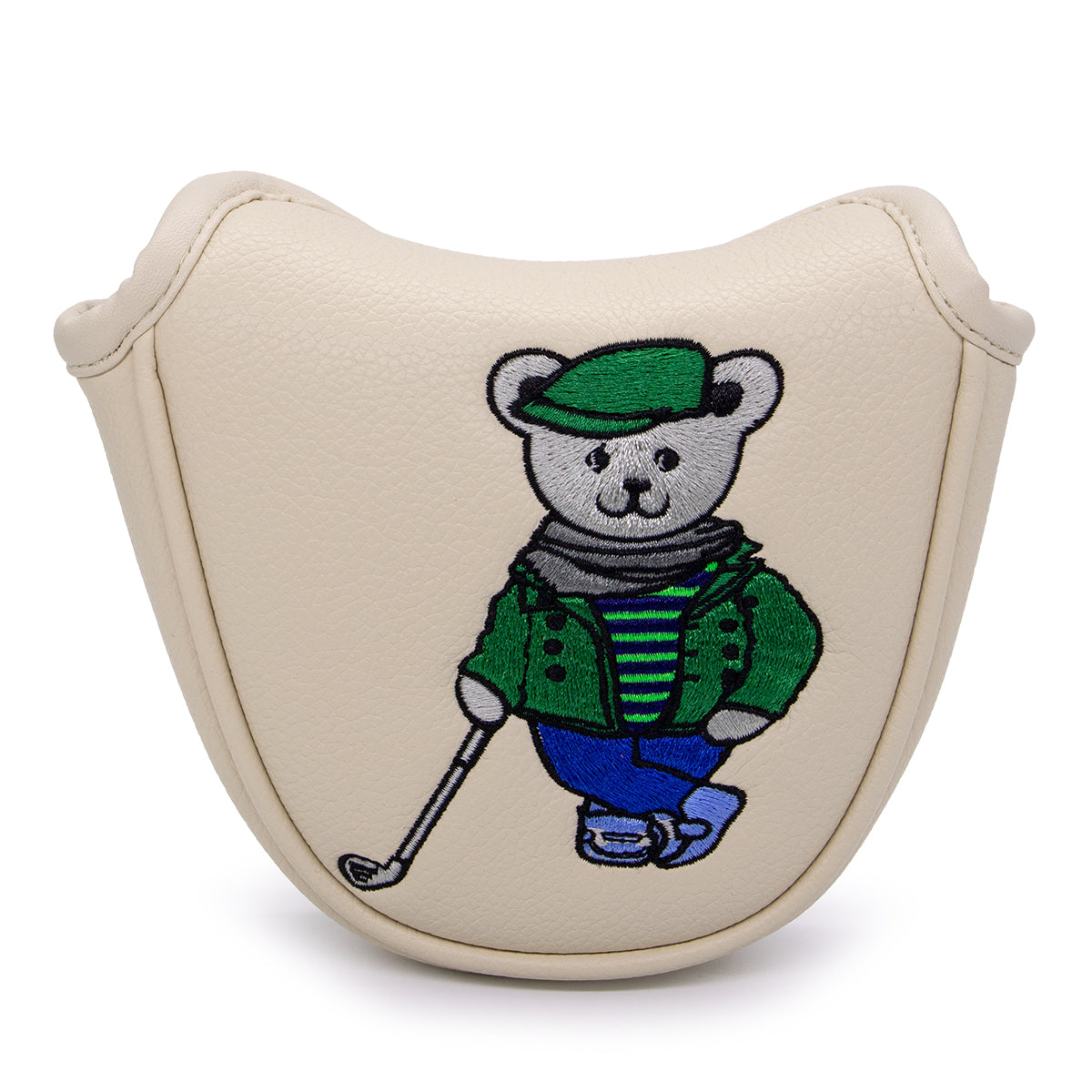 Cartoon Bear Golf Blade Cover Putter Headcover Synthetic Leather Club Protection Equipment