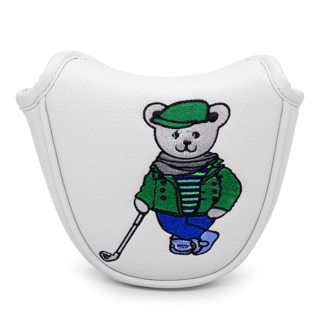 Cartoon Bear Golf Blade Cover Putter Headcover Synthetic Leather Club Protection Equipment