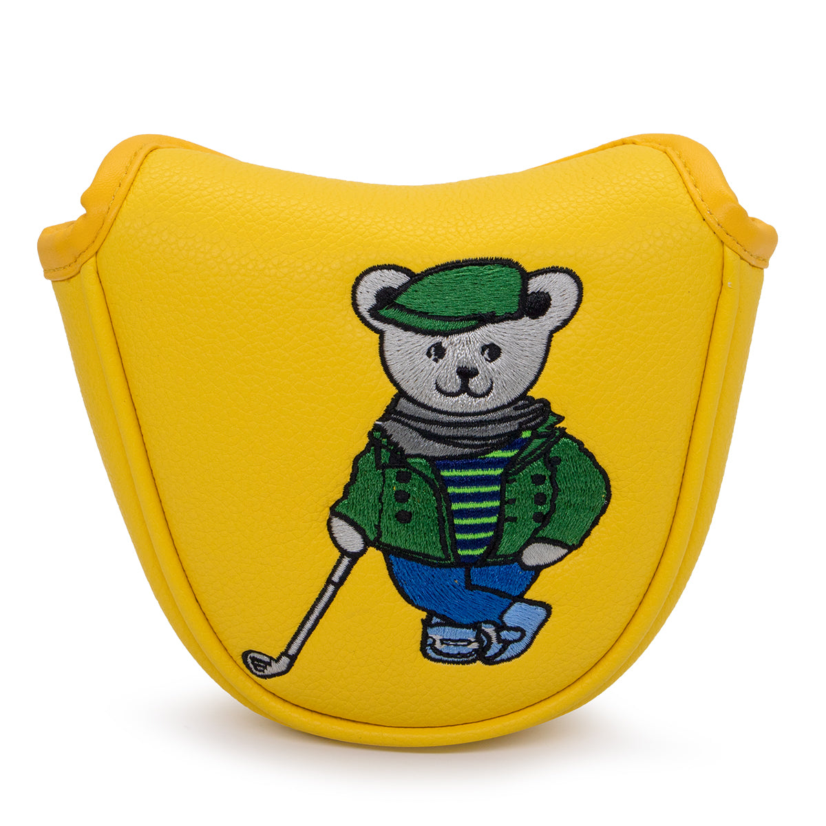 Cartoon Bear Golf Blade Cover Putter Headcover Synthetic Leather Club Protection Equipment