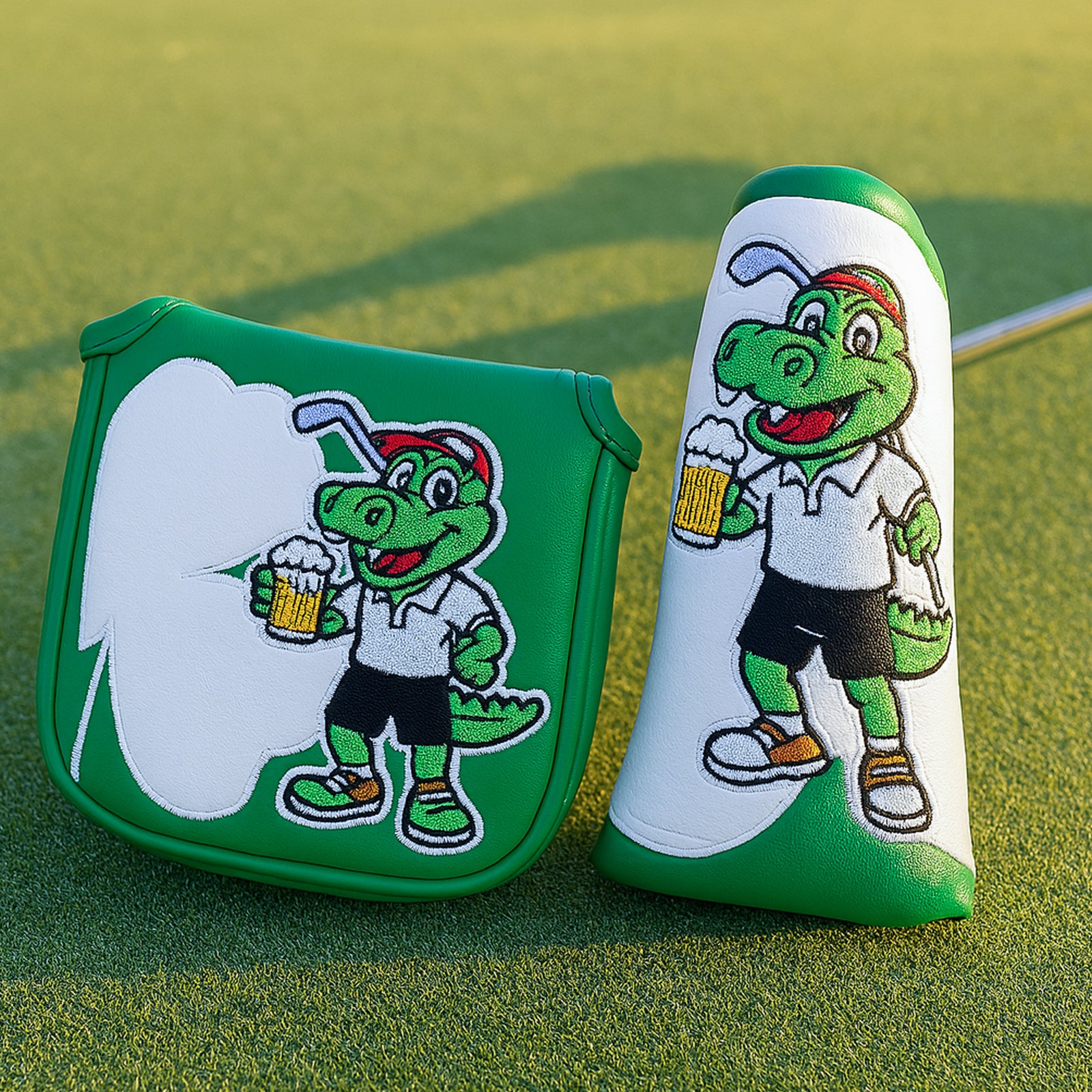 Crocodile cartoon theme golf putter headcovers