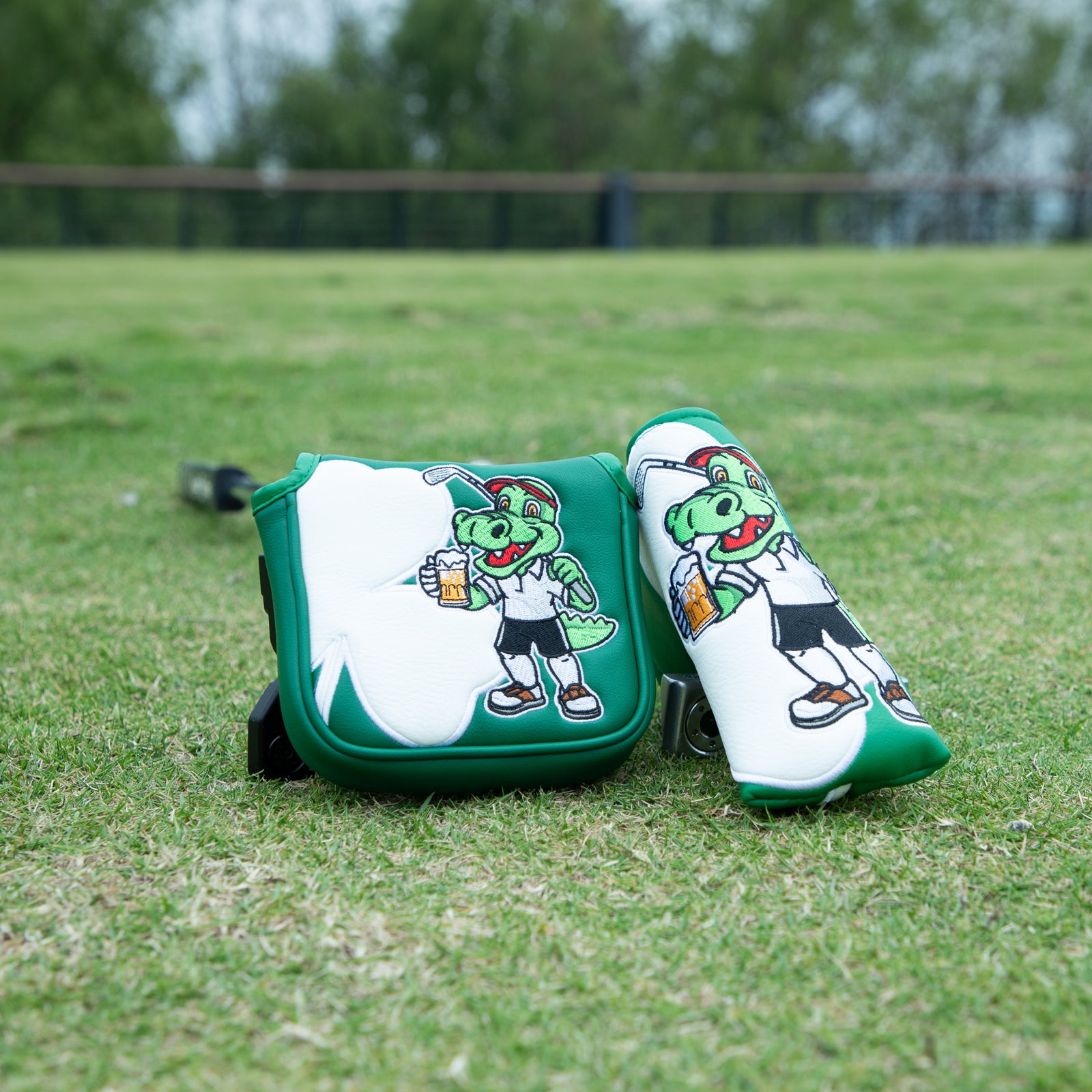 Crocodile cartoon theme golf putter headcovers