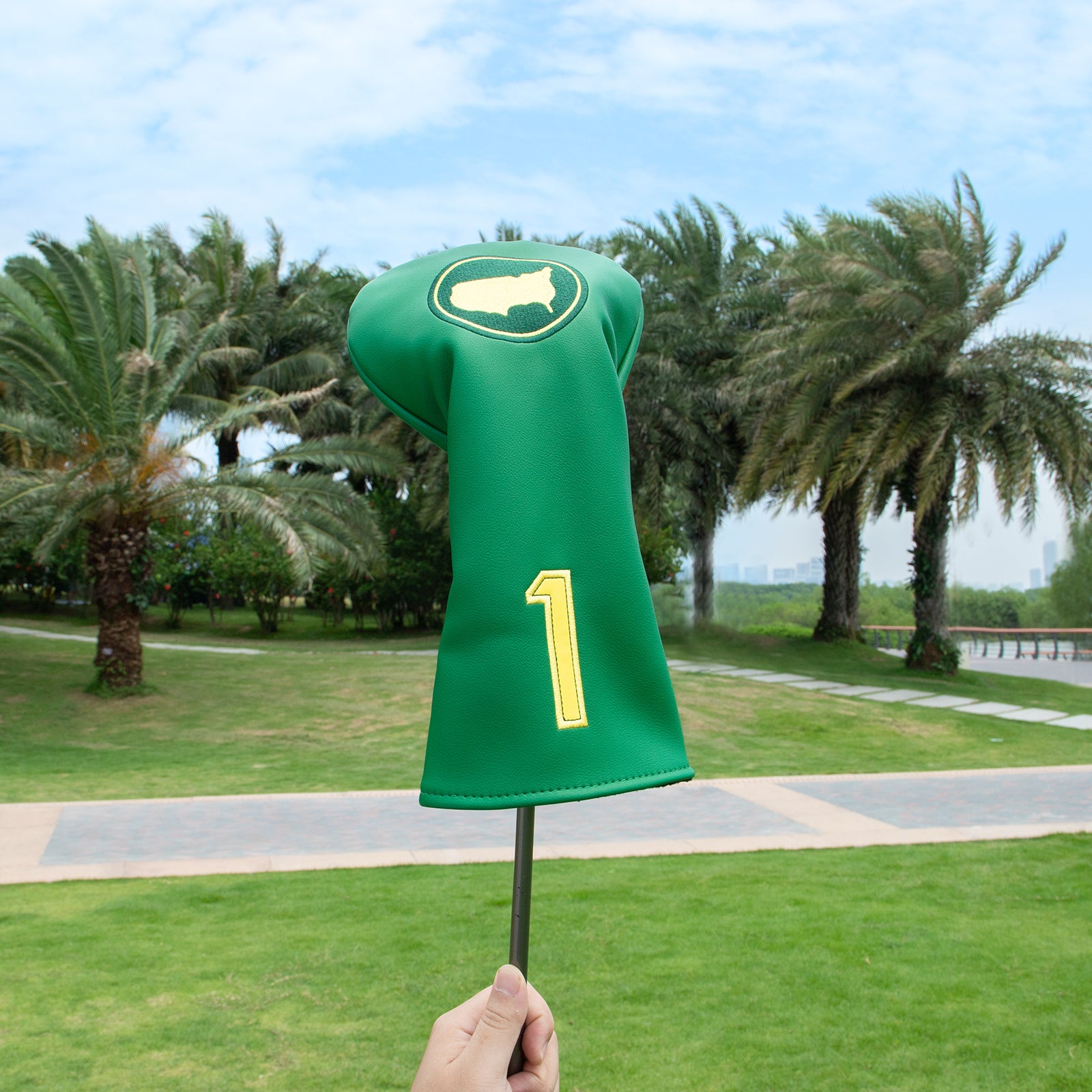 Classic Masters Style Augusta Green Golf Club Head Covers