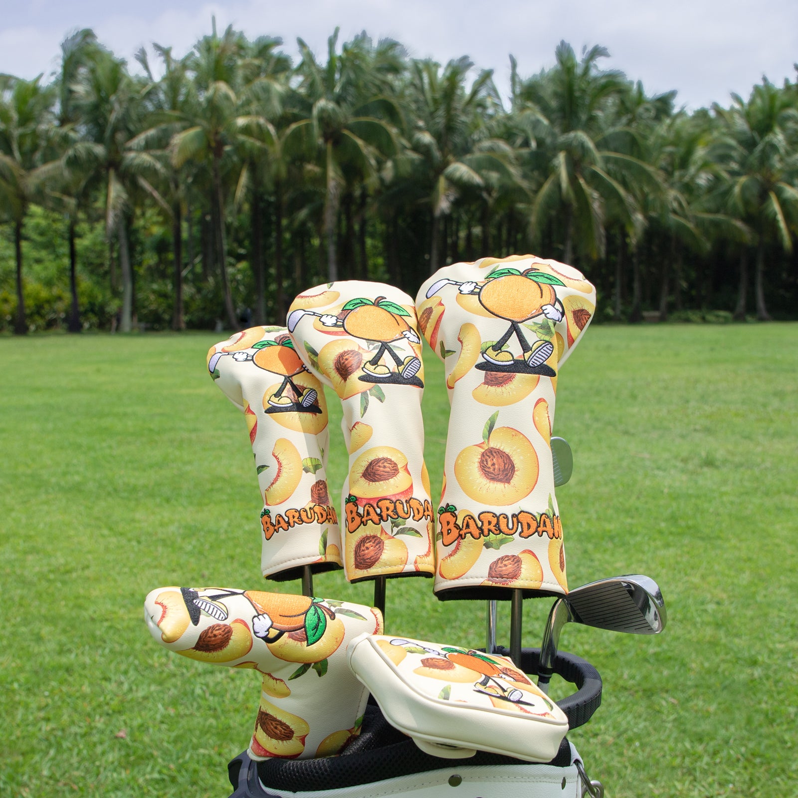 Cartoon Peach Golf Club Headcover
