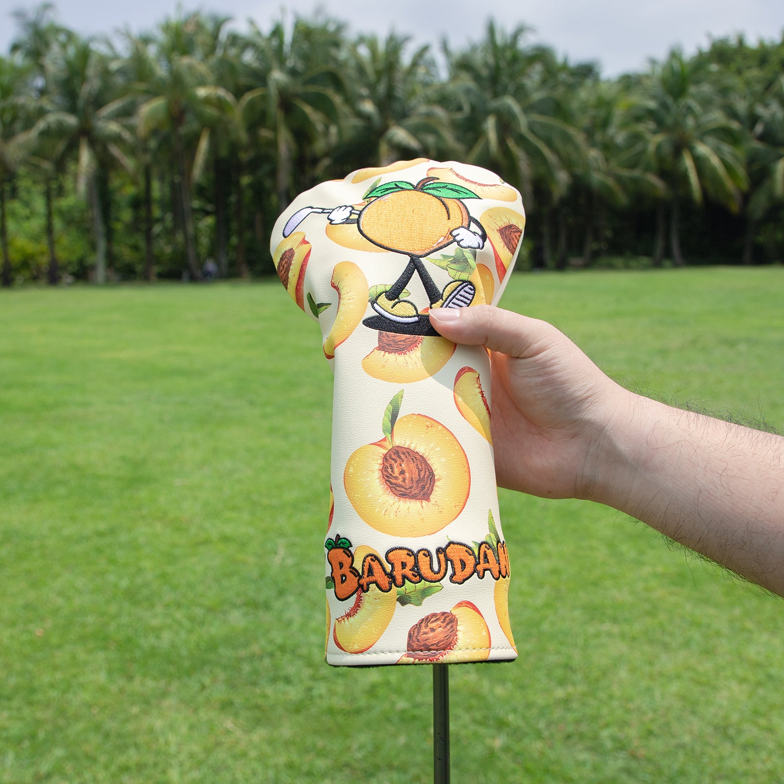 Cartoon Peach Golf Club Headcover