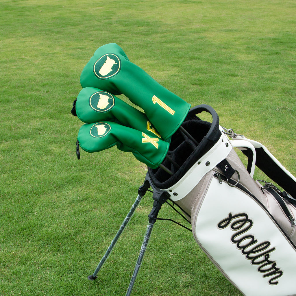 Classic Masters Style Augusta Green Golf Club Head Covers