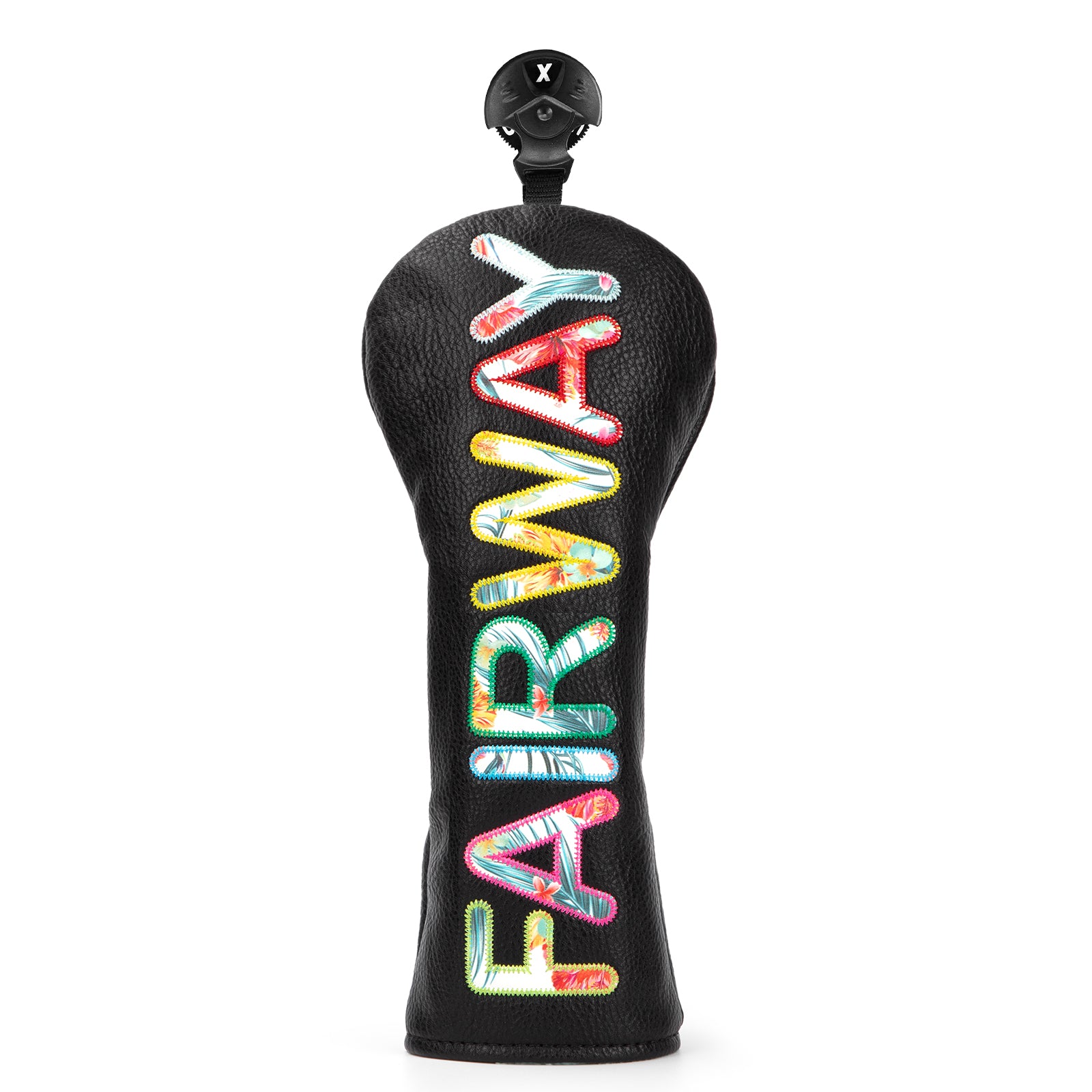 Letter Embroidery Golf Club Head Covers Premium Leather Driver