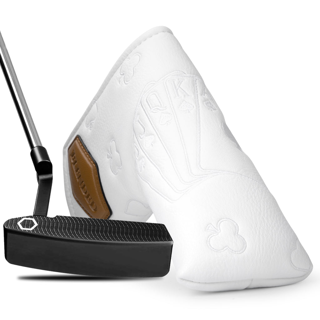 Golf Putter Cover Headcover Magnetic, Poker Ace Style Golf Club Head Cover