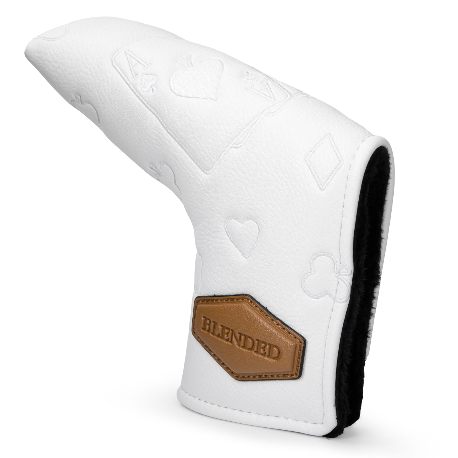 Golf Putter Cover Headcover Magnetic, Poker Ace Style Golf Club Head Cover