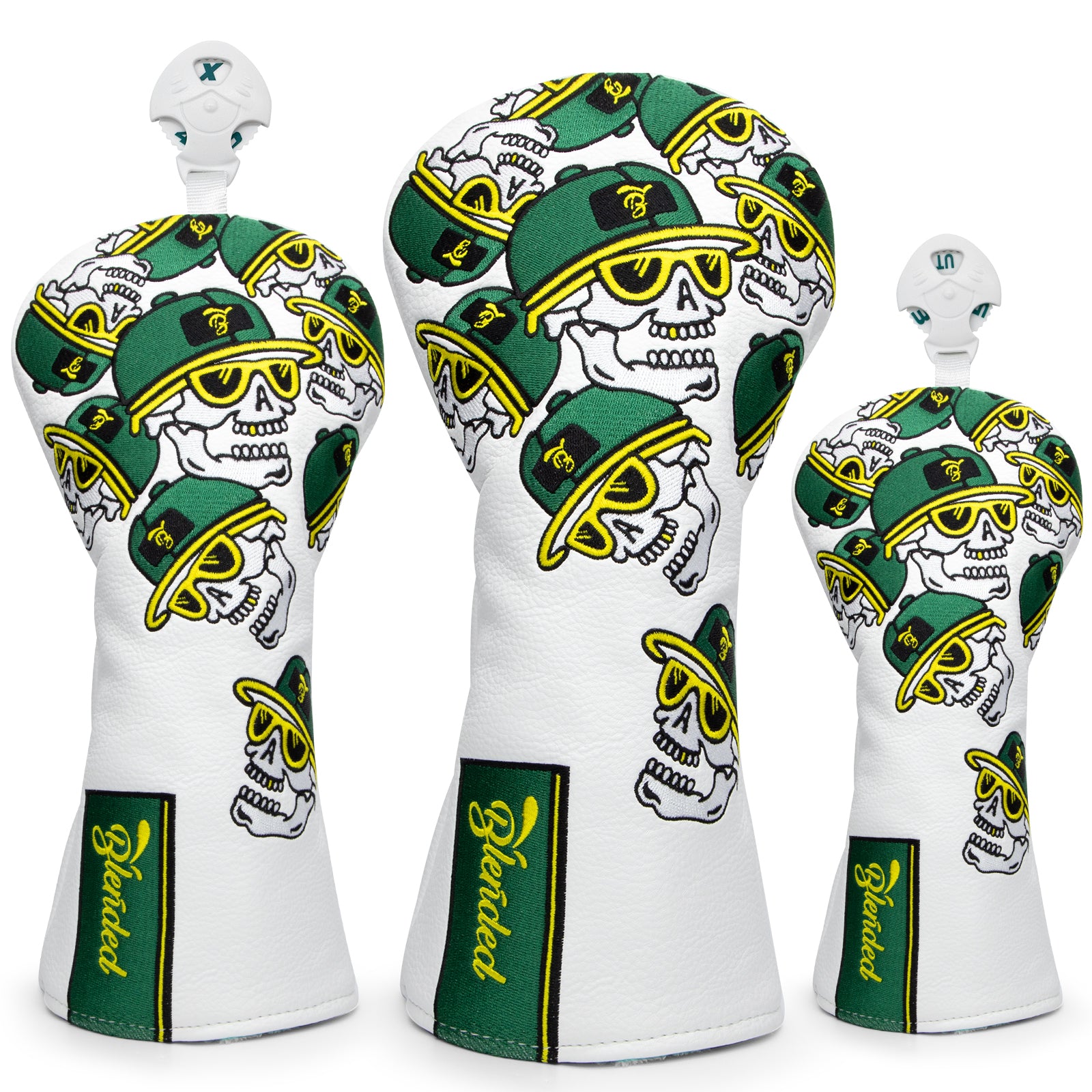 Trendy & Personalized Embroidery Skull Golf Head Covers