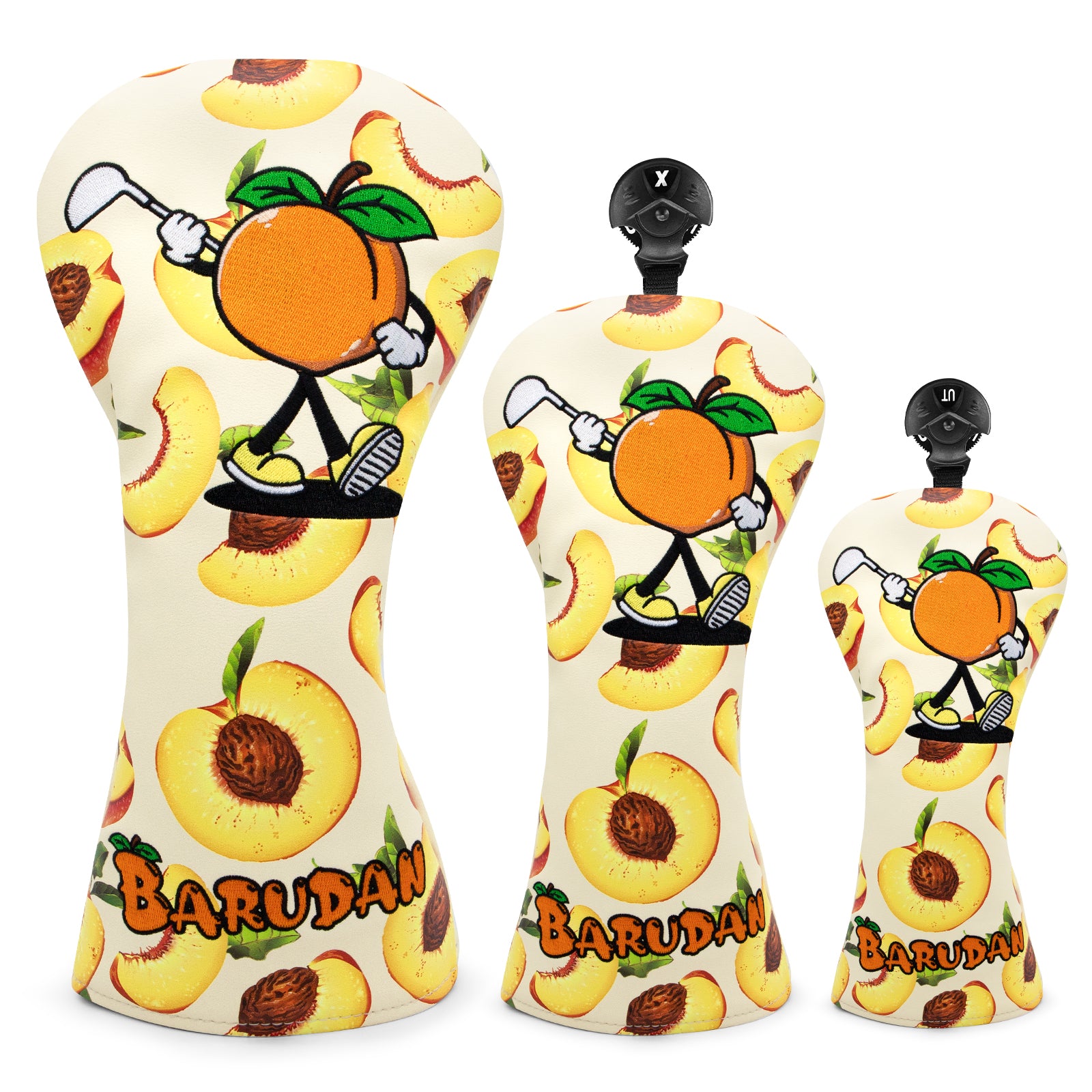 Cartoon Peach Golf Club Headcover