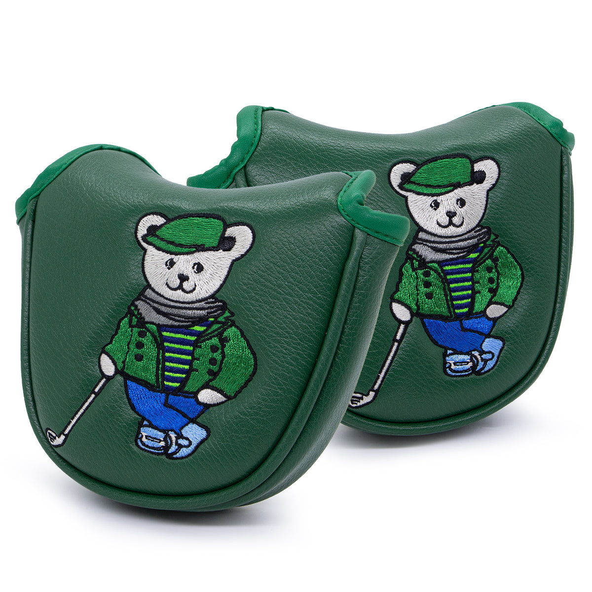 Cartoon Bear Golf Blade Cover Putter Headcover Synthetic Leather Club Protection Equipment