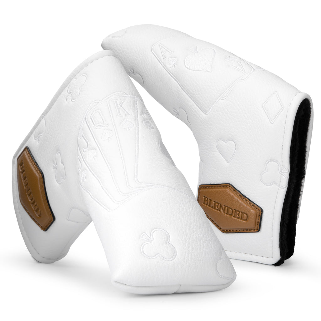 Golf Putter Cover Headcover Magnetic, Poker Ace Style Golf Club Head Cover