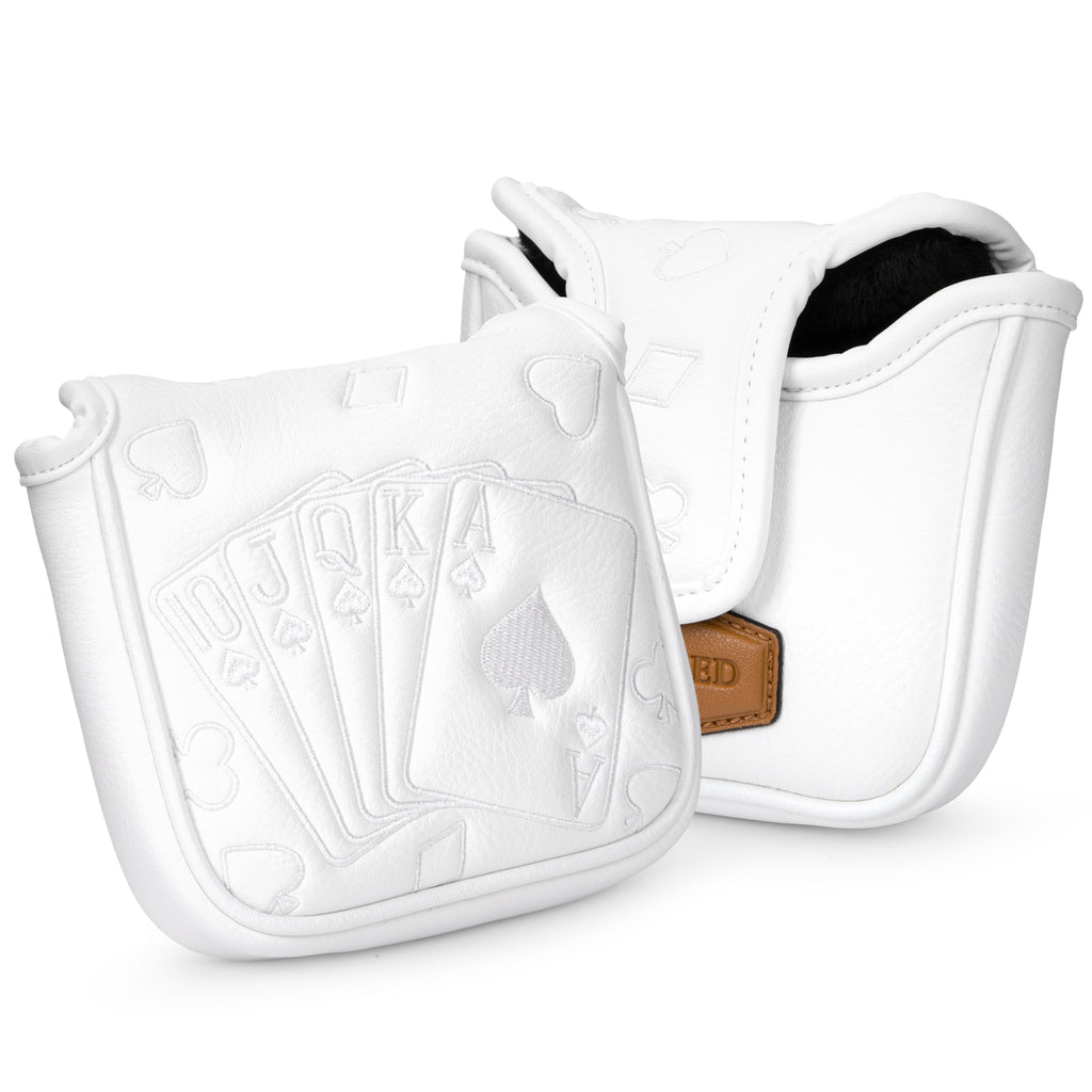 Golf Putter Covers Mallet Putter Headcovers Poker Golf Headcover with Magnetic Closure