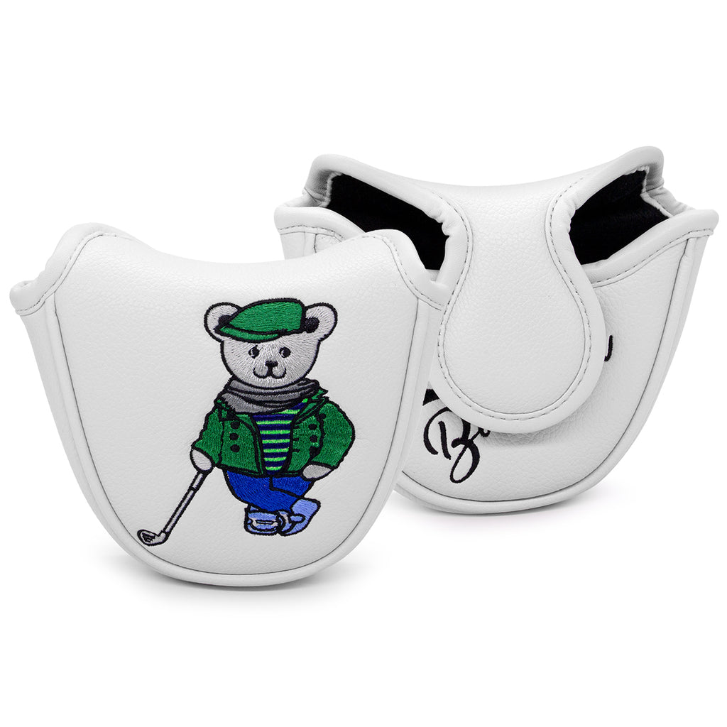 Cartoon Bear Golf Blade Cover Putter Headcover Synthetic Leather Club Protection Equipment