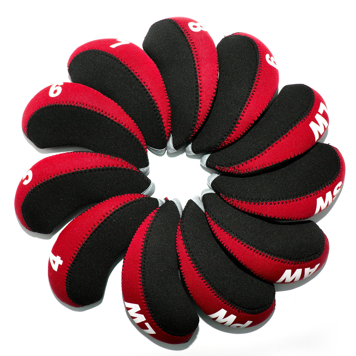 Minimalist Color-Block Design golf club iron head covers