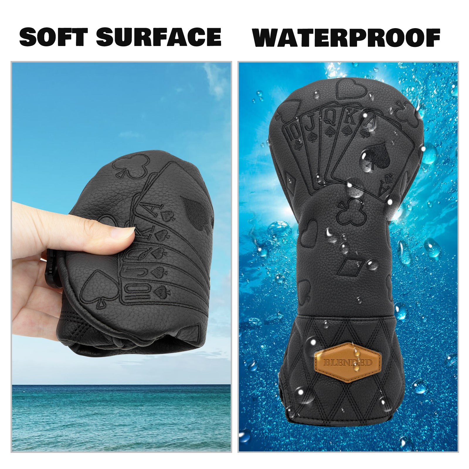 Golf Club Covers Poker Golf Golf Headcover with Number Tag for All Brand