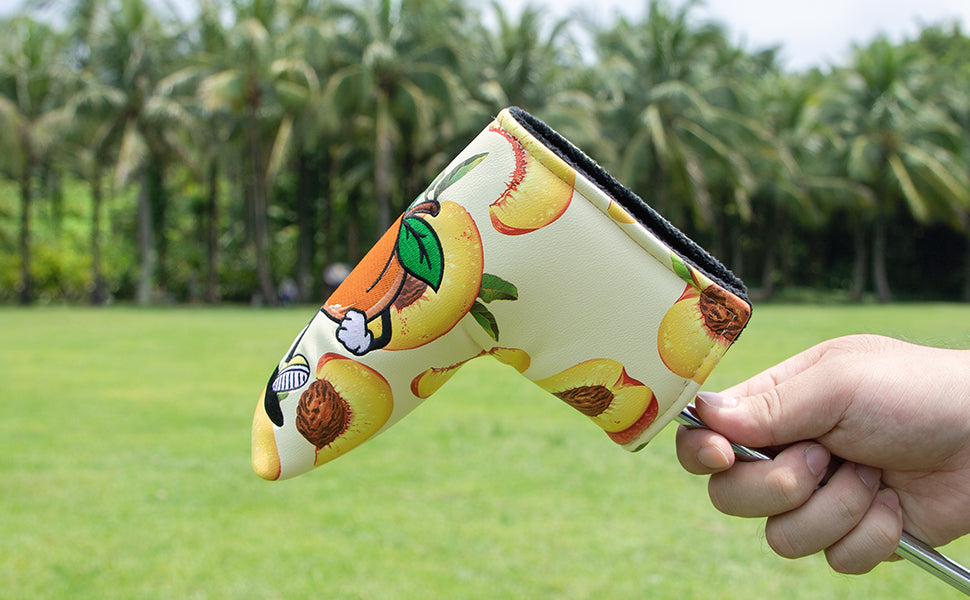 Cartoon Peach Golf Club Headcover