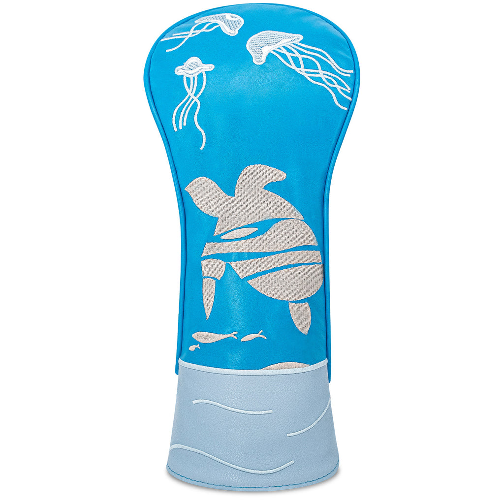 Awesome Golf Headcovers Blue Sea Turtle Embroidery Gift for Men Women