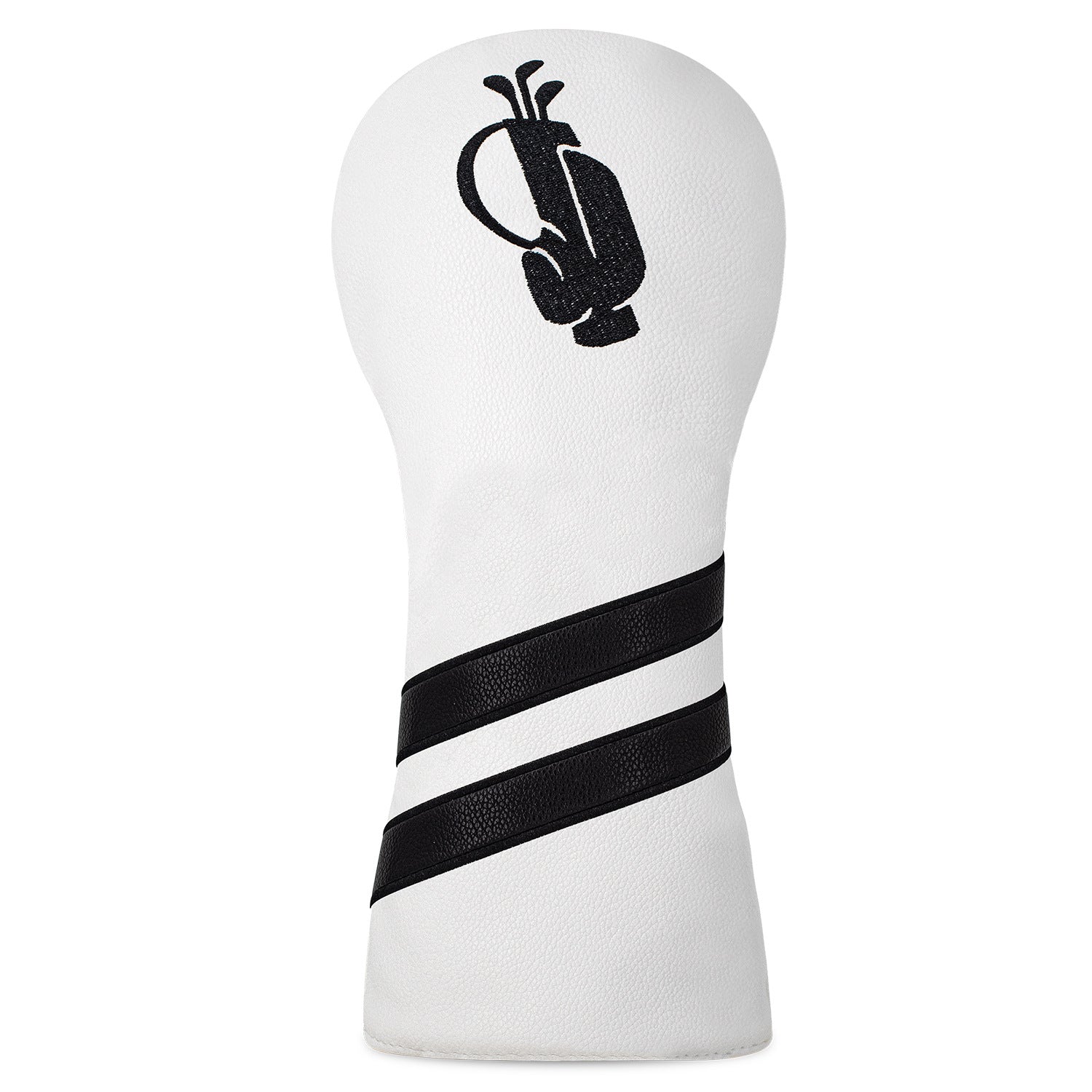 Minimalist Striped Golf Club Head Covers with Golf Bag Embroidery