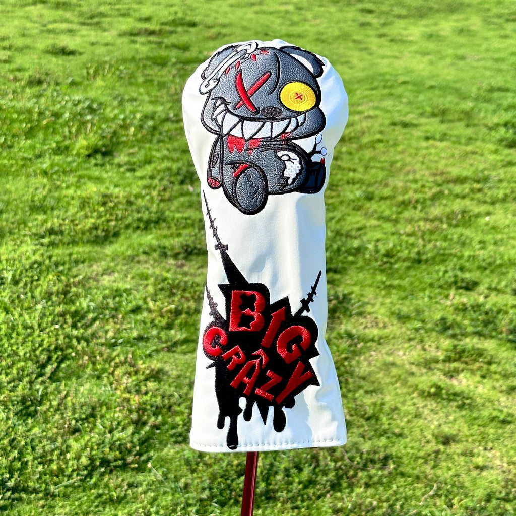 Crazy Bear Golf Head Covers 4-Piece PU Leather
