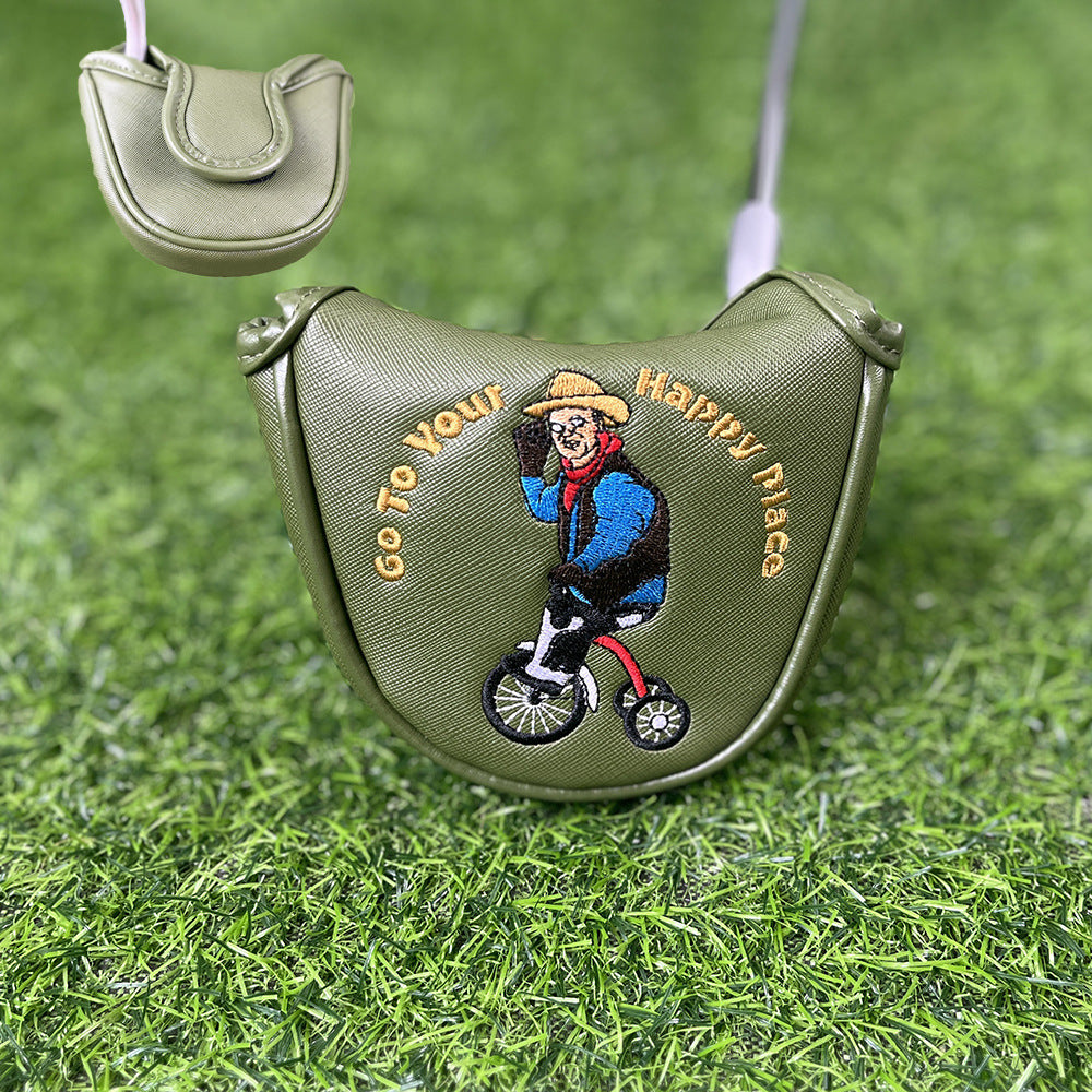 Playful cartoon patterns custom putter covers