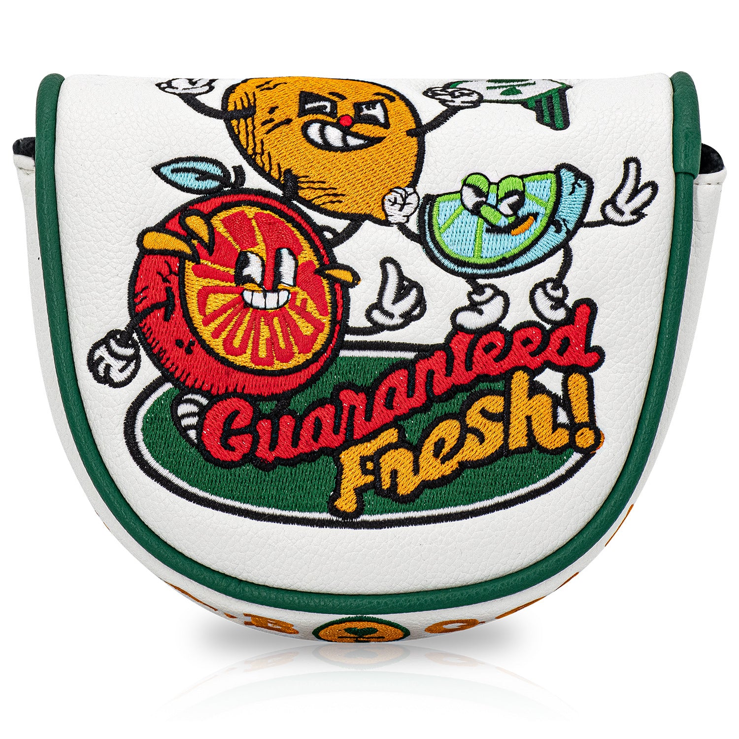 Golf Half Mallet Putter Cover Headcover  Creative Fruit Embroidery Gift for Men Women