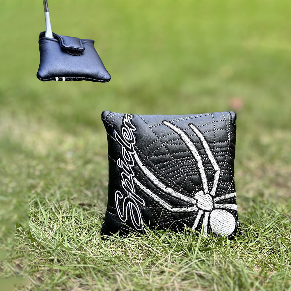 Personalized Spider-Man-themed blade putter headcovers
