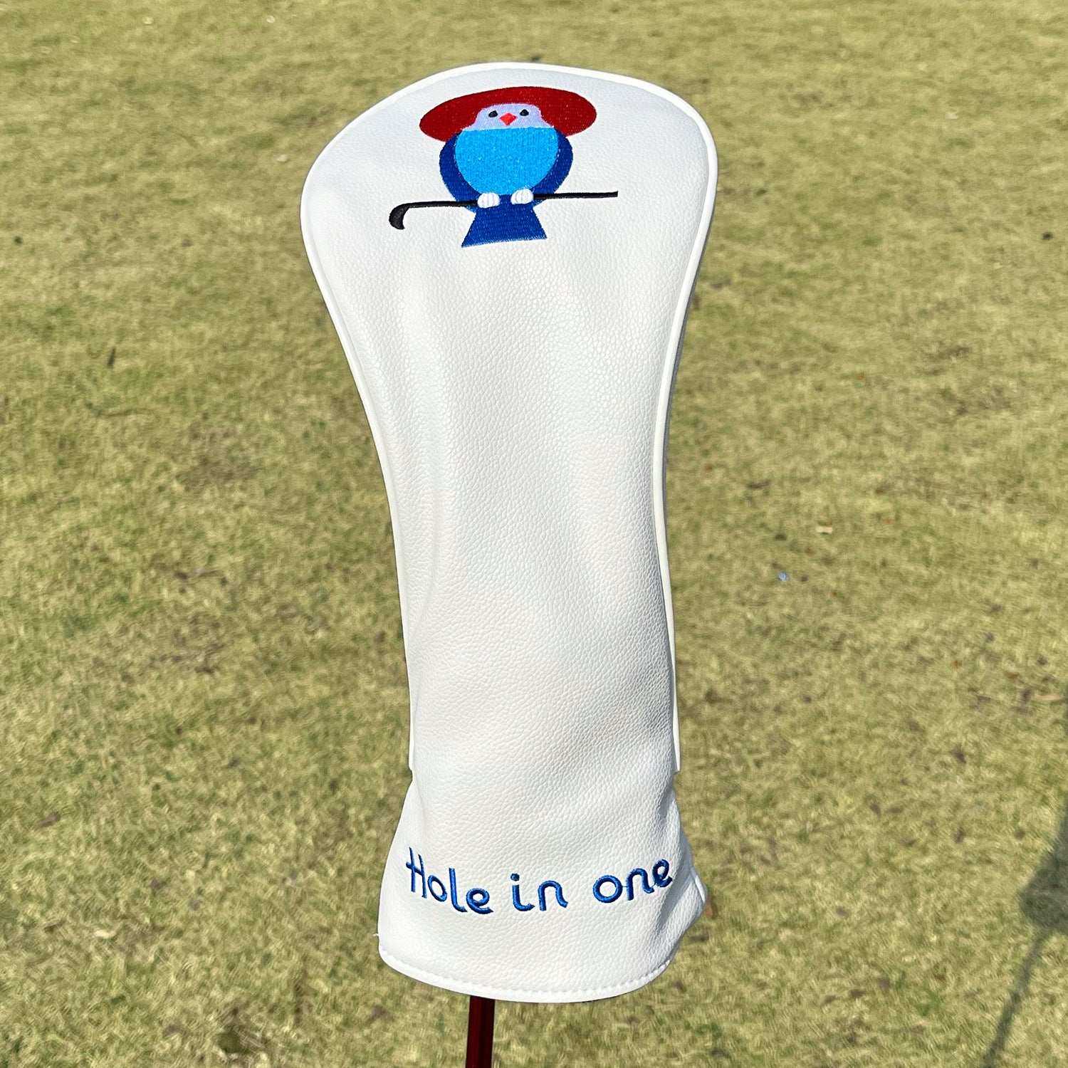 Birdie Headcover with "Hole in One" Embroidery