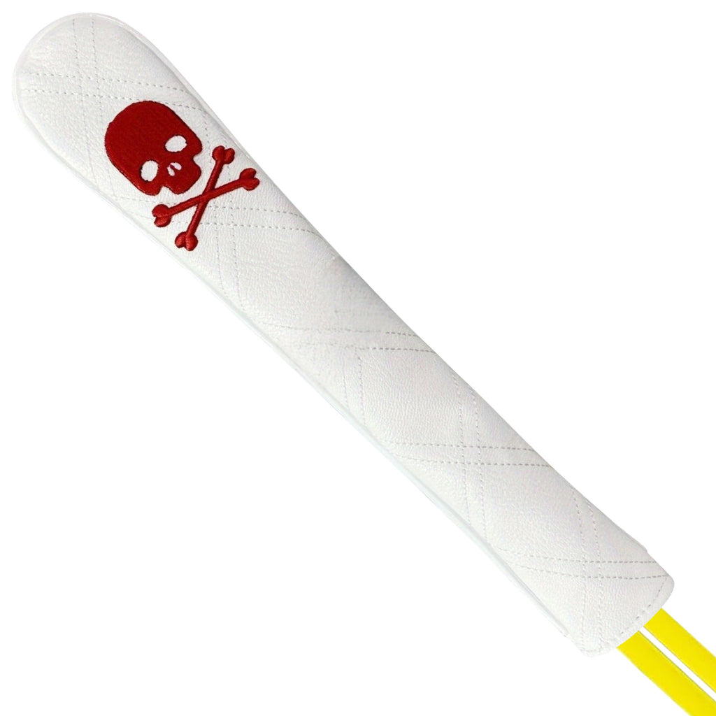 Personalized Skull Embroidery alignment sticks golf cover