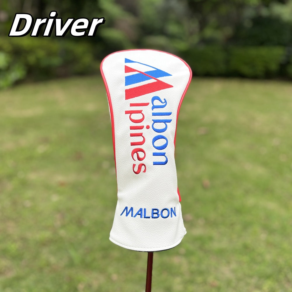 New Arrival Golf Headcovers Golf Club Head Covers May The Course Be with You Style Elegant Embroidery Premium Leather Driver Fairway(FW) Wood Hybrid(UT) with Number Tags, Golf Mallet Putter Cover