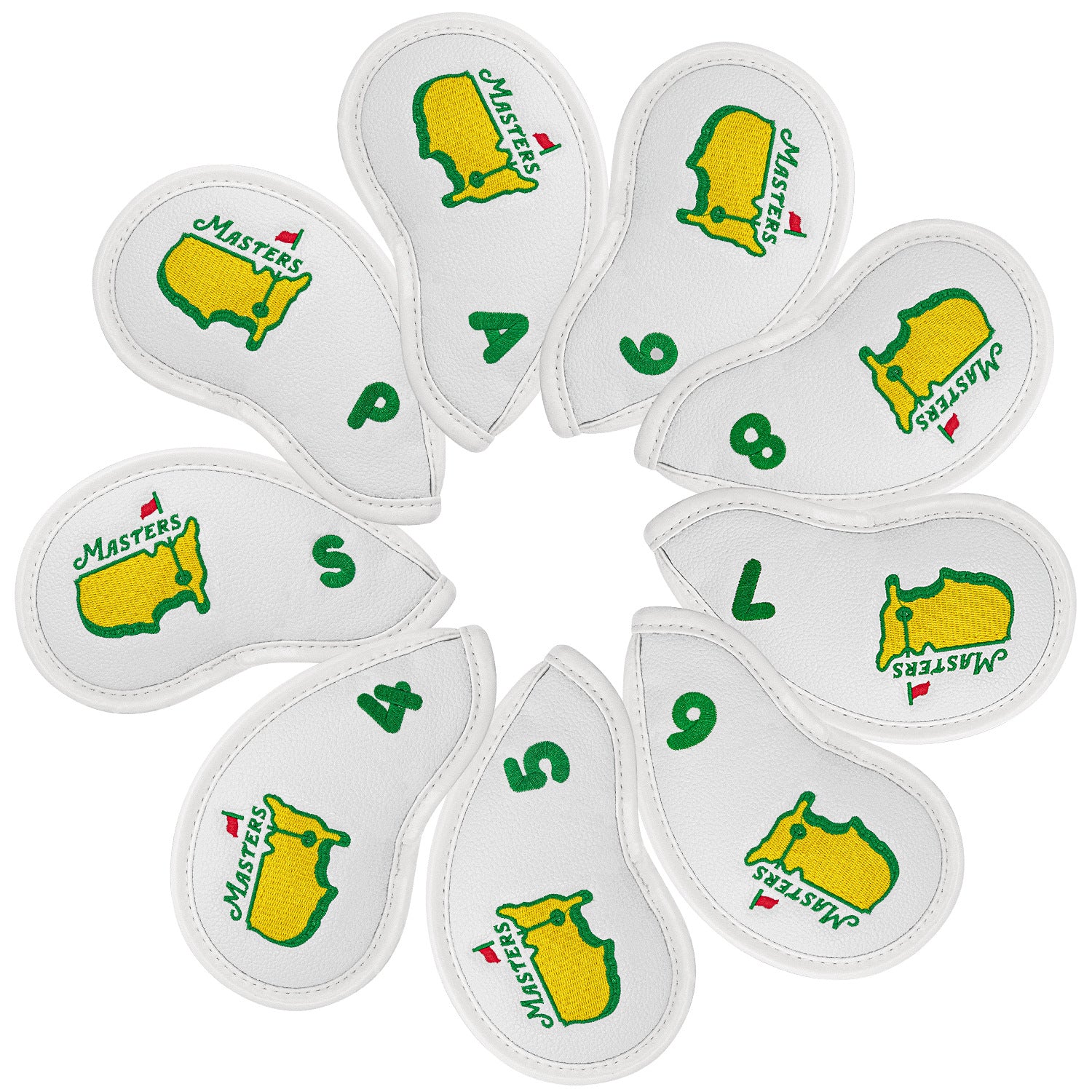 Tournament-Exclusive Golf Iron Club Head Covers Headcovers Set Designed to fit All Brands